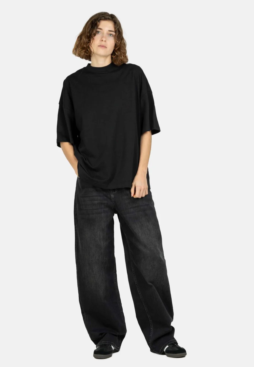 Women Chloé Baggy Black Faded - Jeans - Image 2
