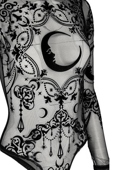 Black Gothic Crescent Mesh Black - Body - Image 3