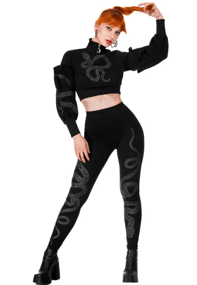 Cathedral Snake Black - Leggings - Image 11