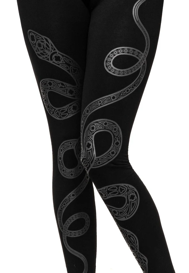 Cathedral Snake Black - Leggings - Image 6