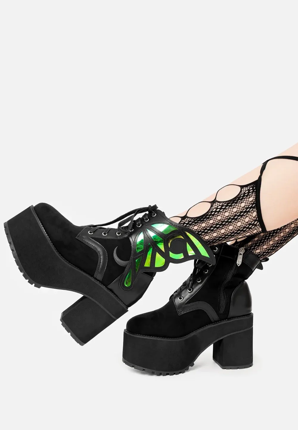 Nocturne Winged Black - Girl Shoes - Image 7