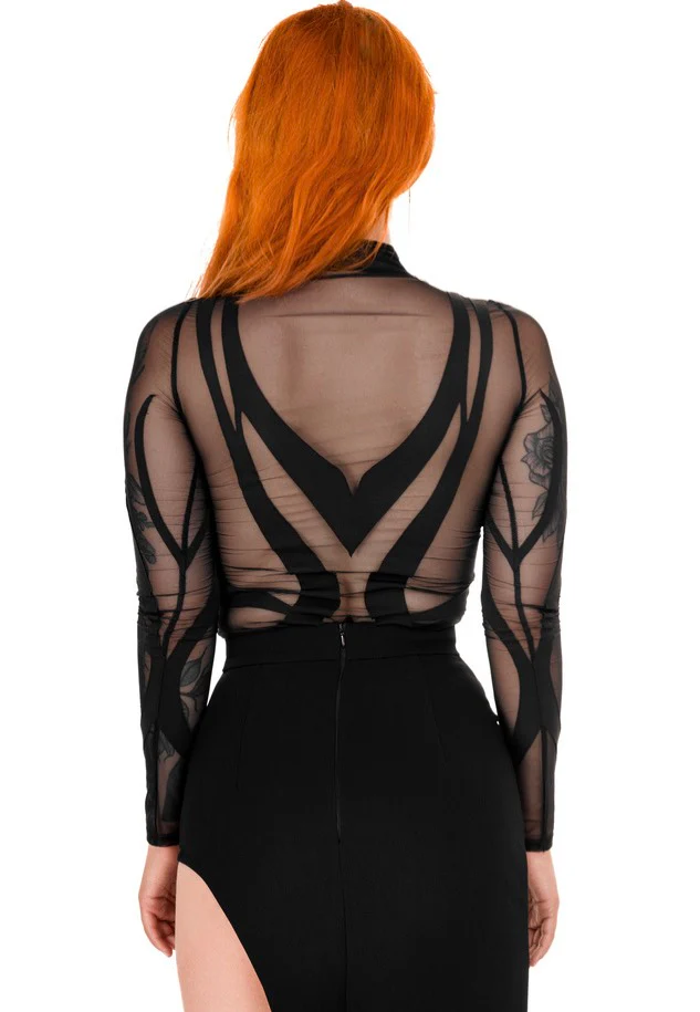 Phoenix Bold Contouring Catsuit Black - Body - Image 6