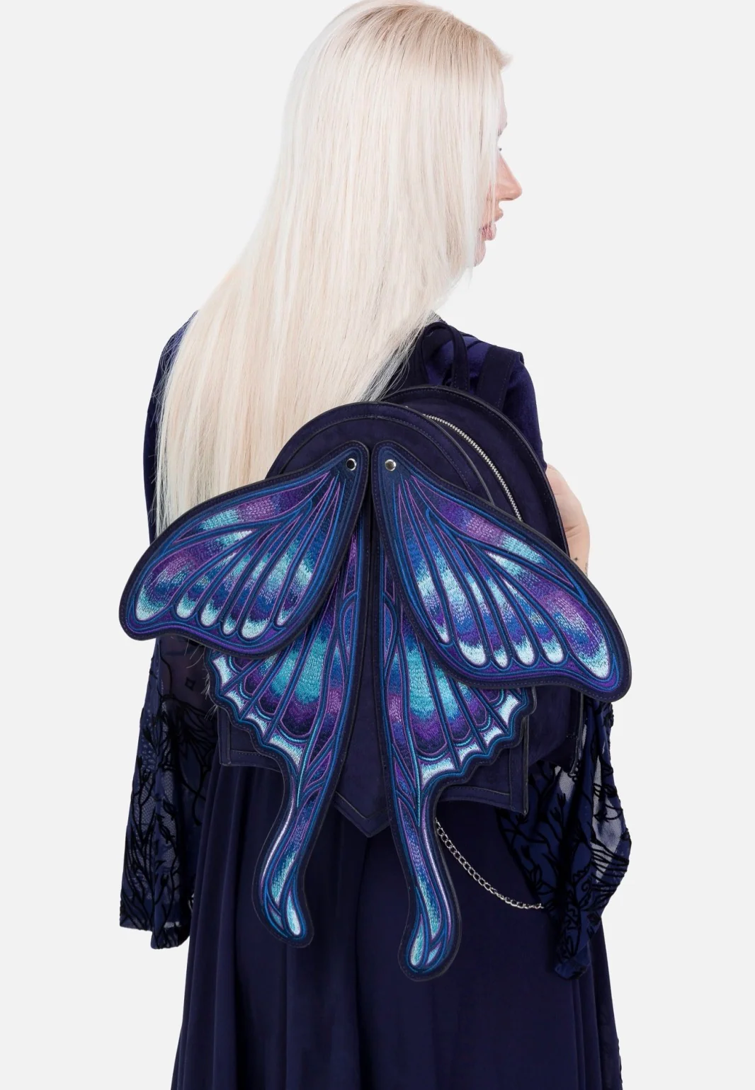 Sapphire Moth Black - Backpack - Image 2
