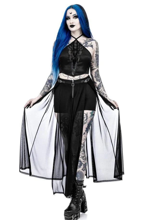 Shadows Maxi Black - Skirt - Image 3