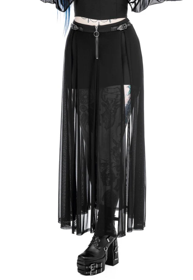Shadows Maxi Black - Skirt - Image 4