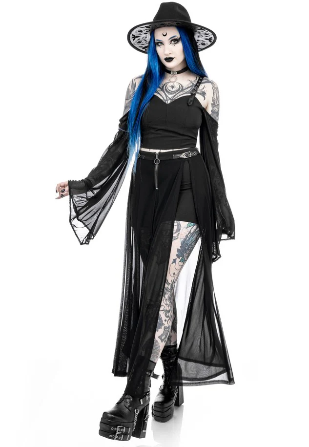 Shadows Maxi Black - Skirt - Image 7