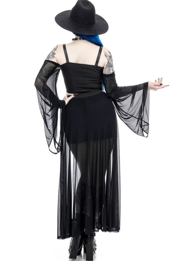 Shadows Maxi Black - Skirt - Image 8