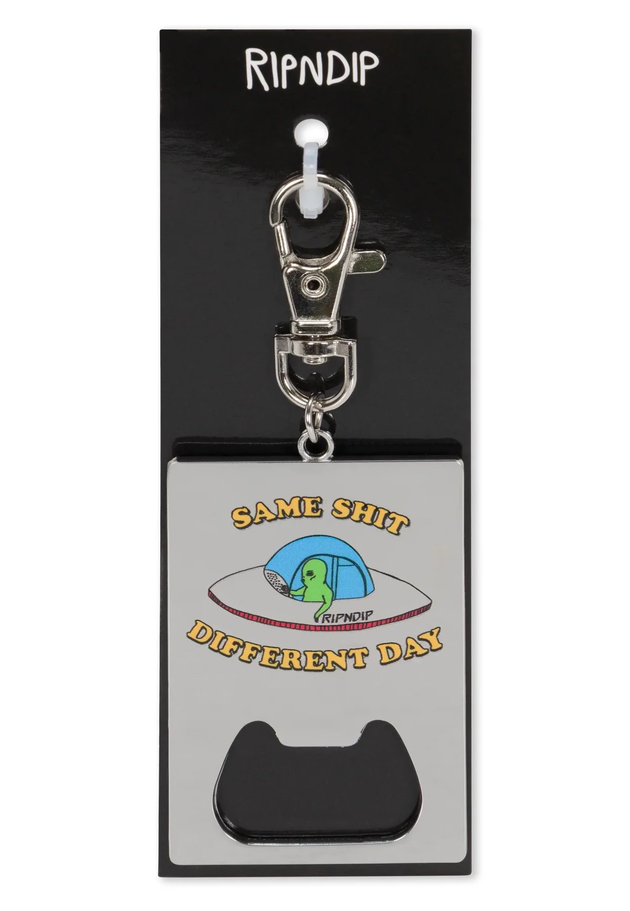 Same Shit Different Day Keychain Silver - Bottle Opener - Image 2