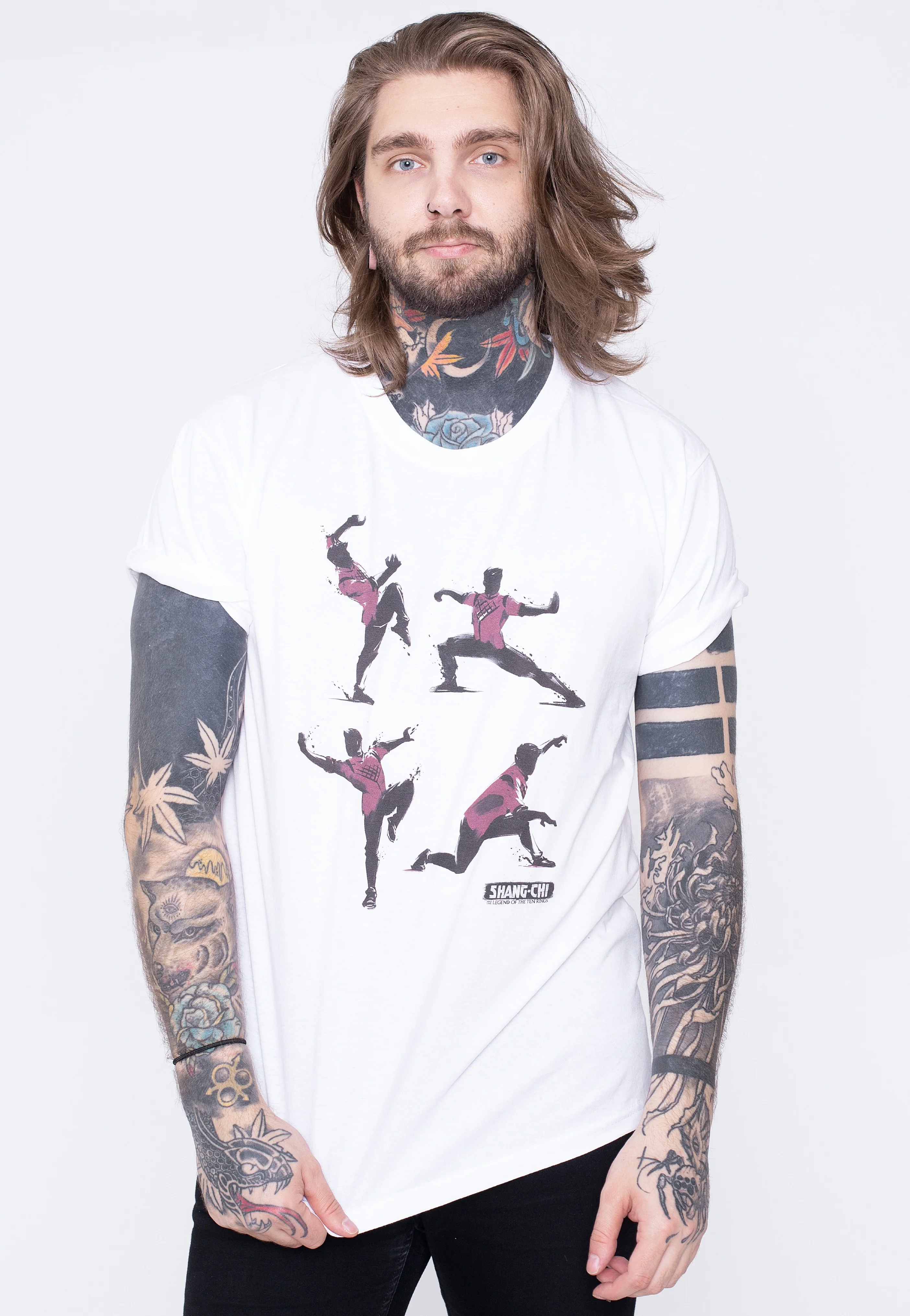Karate Poses White - T-Shirt - Image 3