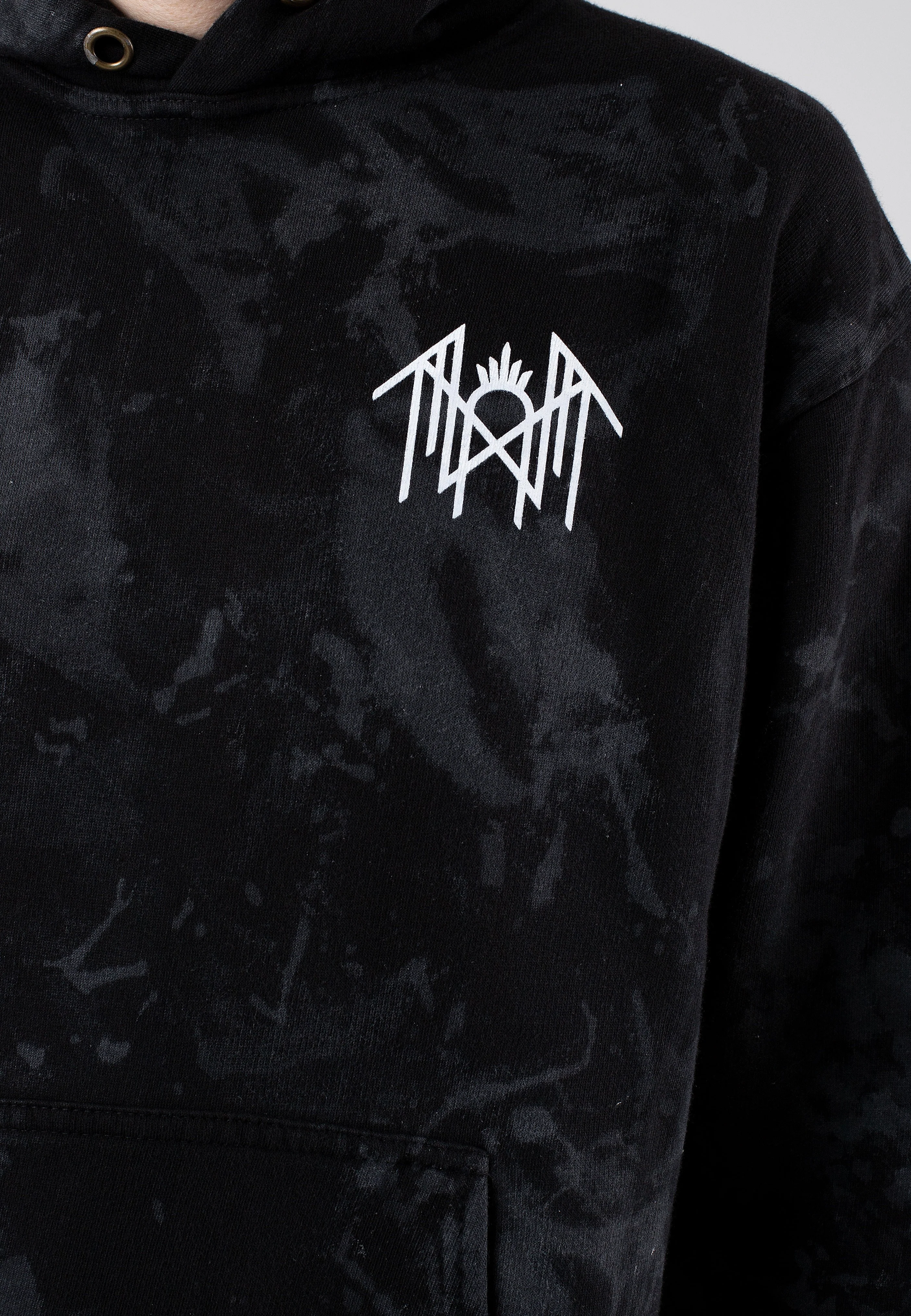 Reaper Angel Grey/Black Tie Dye - Hoodie - Image 6