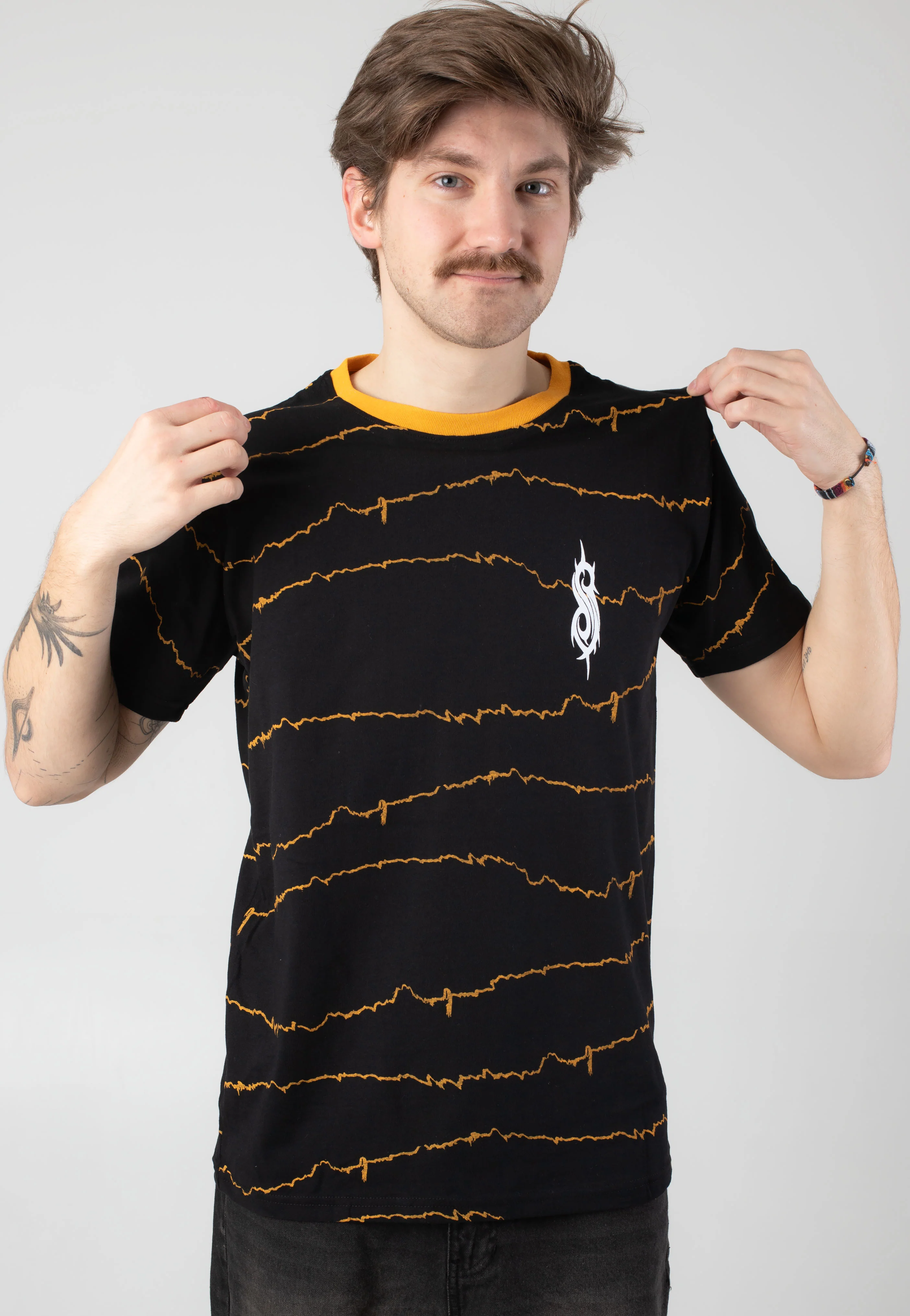The End So Far Tribal & Barcode Ringer - T-Shirt - Image 3
