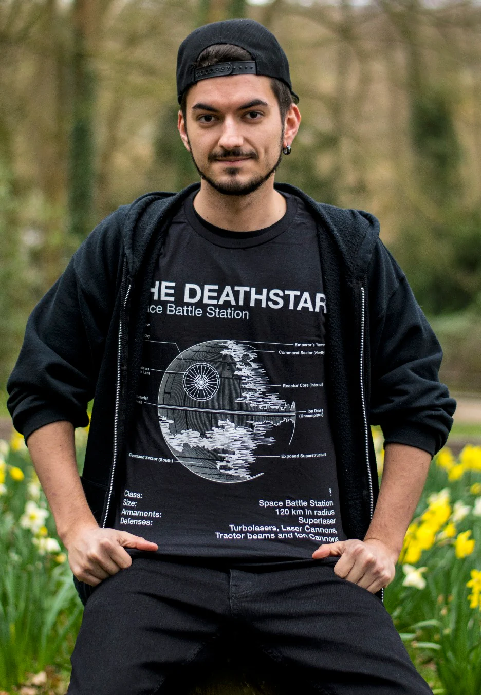 Death Star Sketch - T-Shirt - Image 3