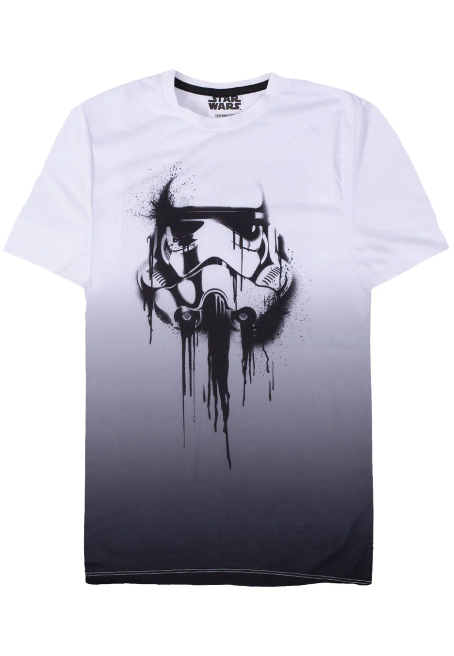 Stormtrooper Ink White Dip Dye - T-Shirt - Image 6