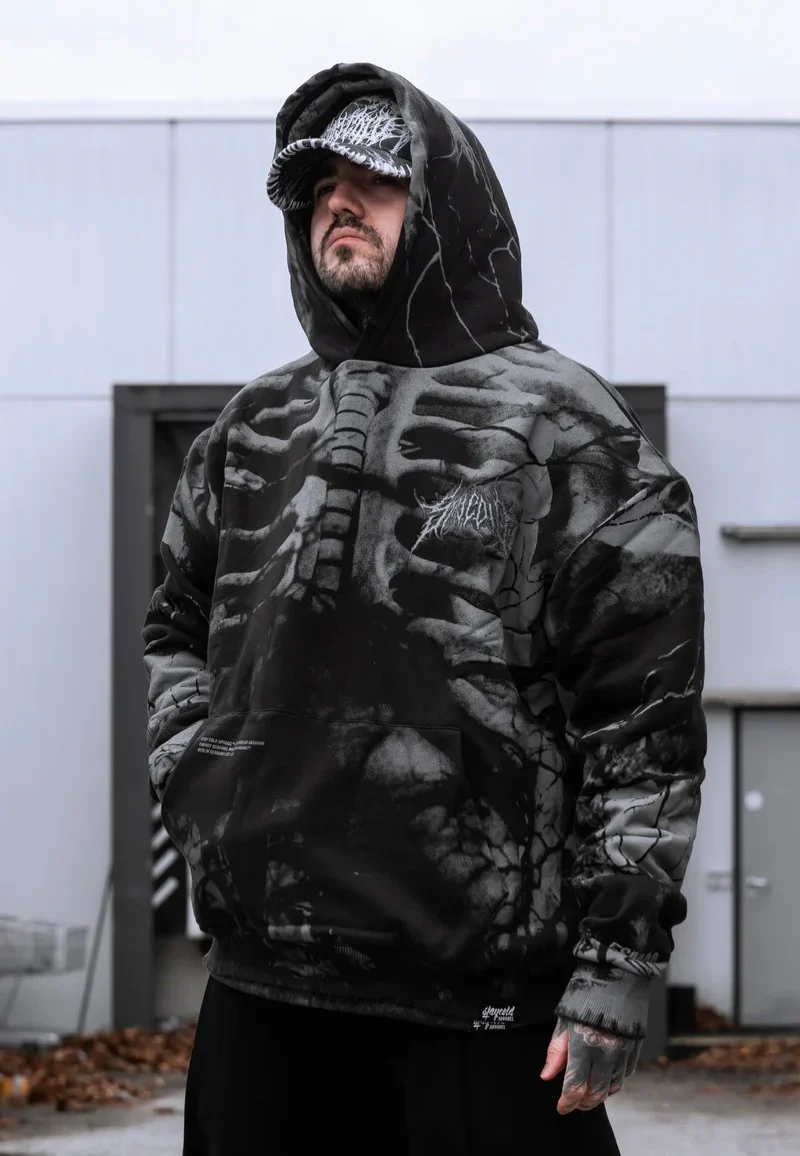 Anatomy Heavy Oversized Black - Hoodie - Image 3