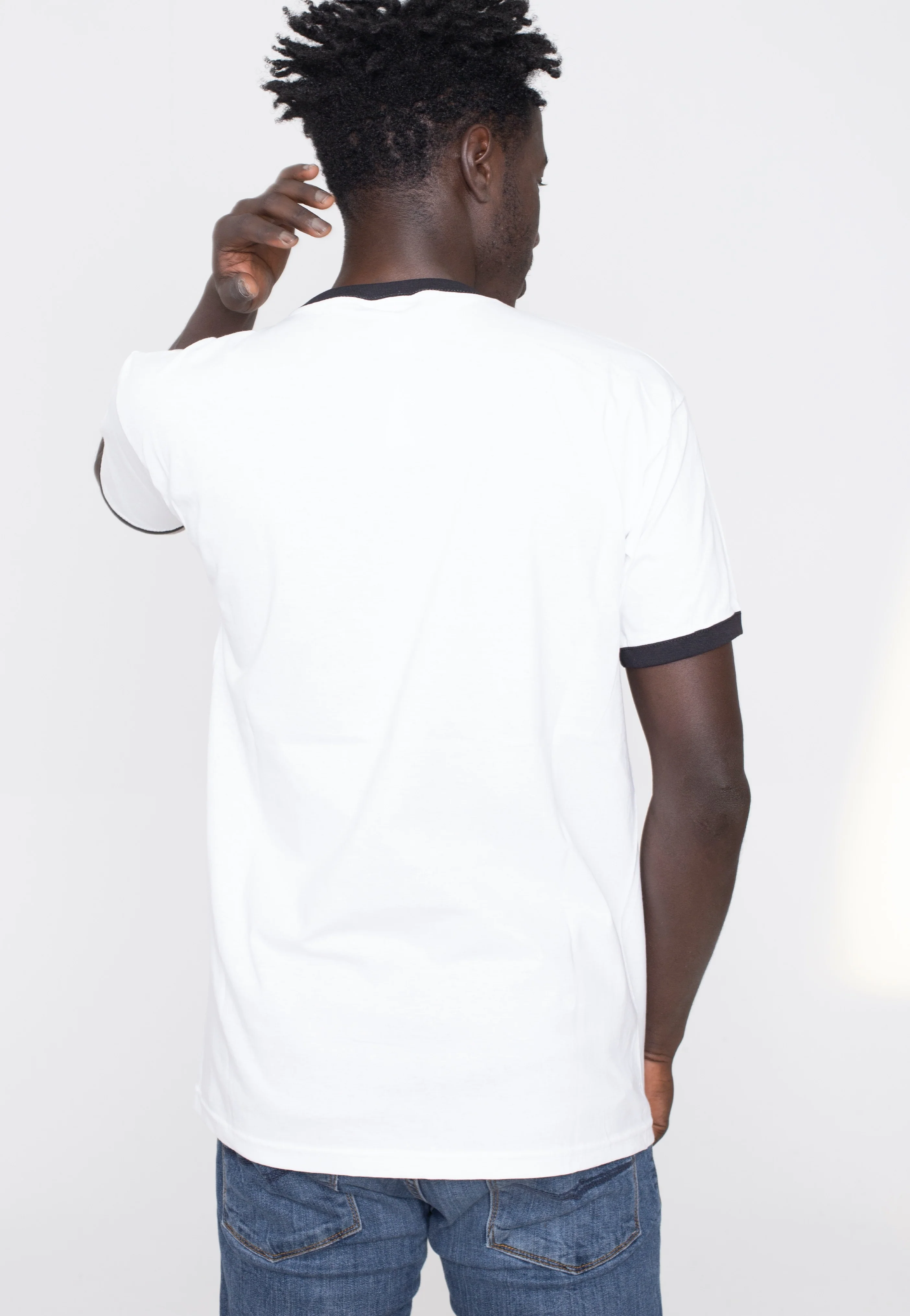Bikes Ringer White - T-Shirt - Image 4