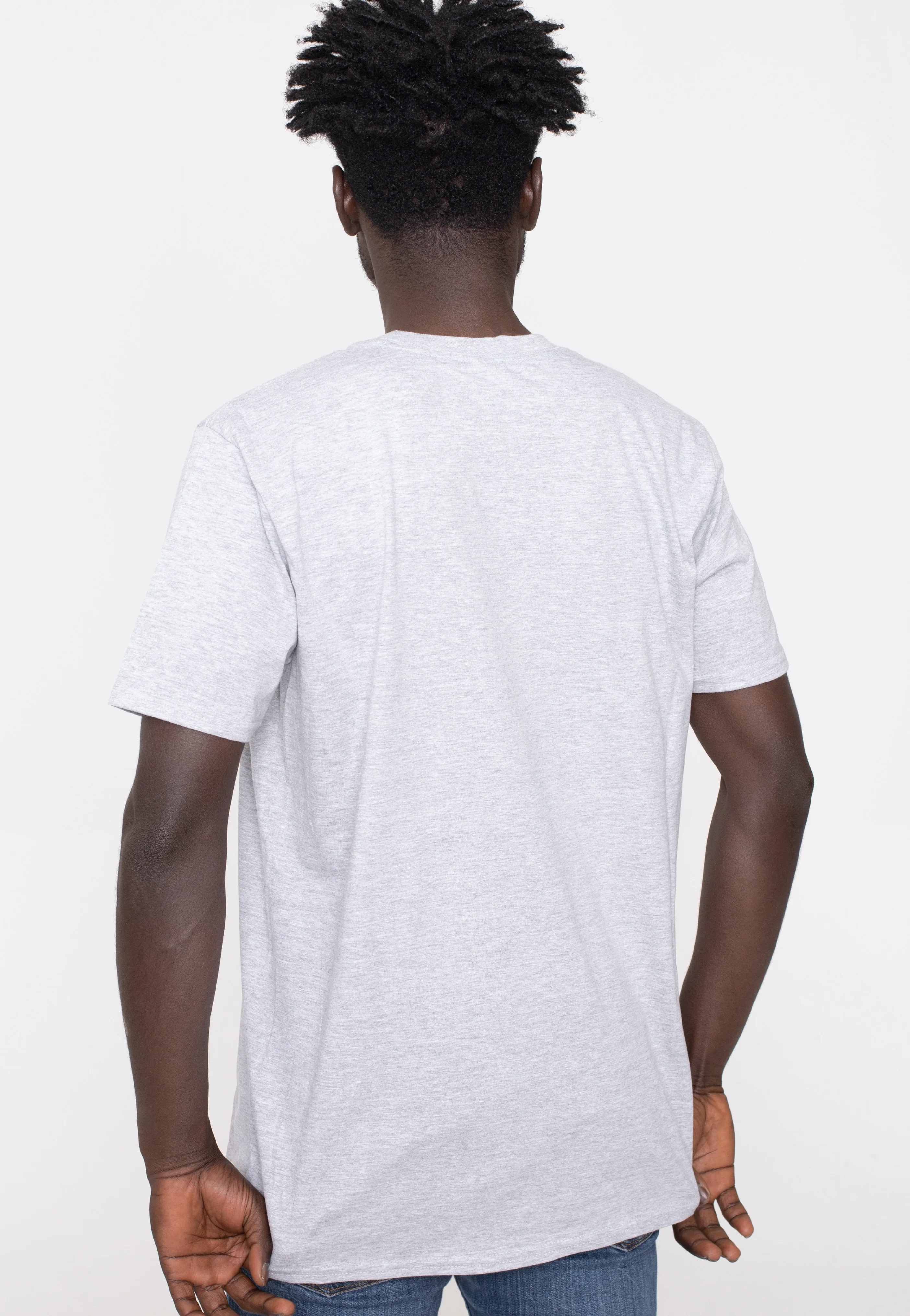 Dustin Code Red Heather Grey - T-Shirt - Image 4