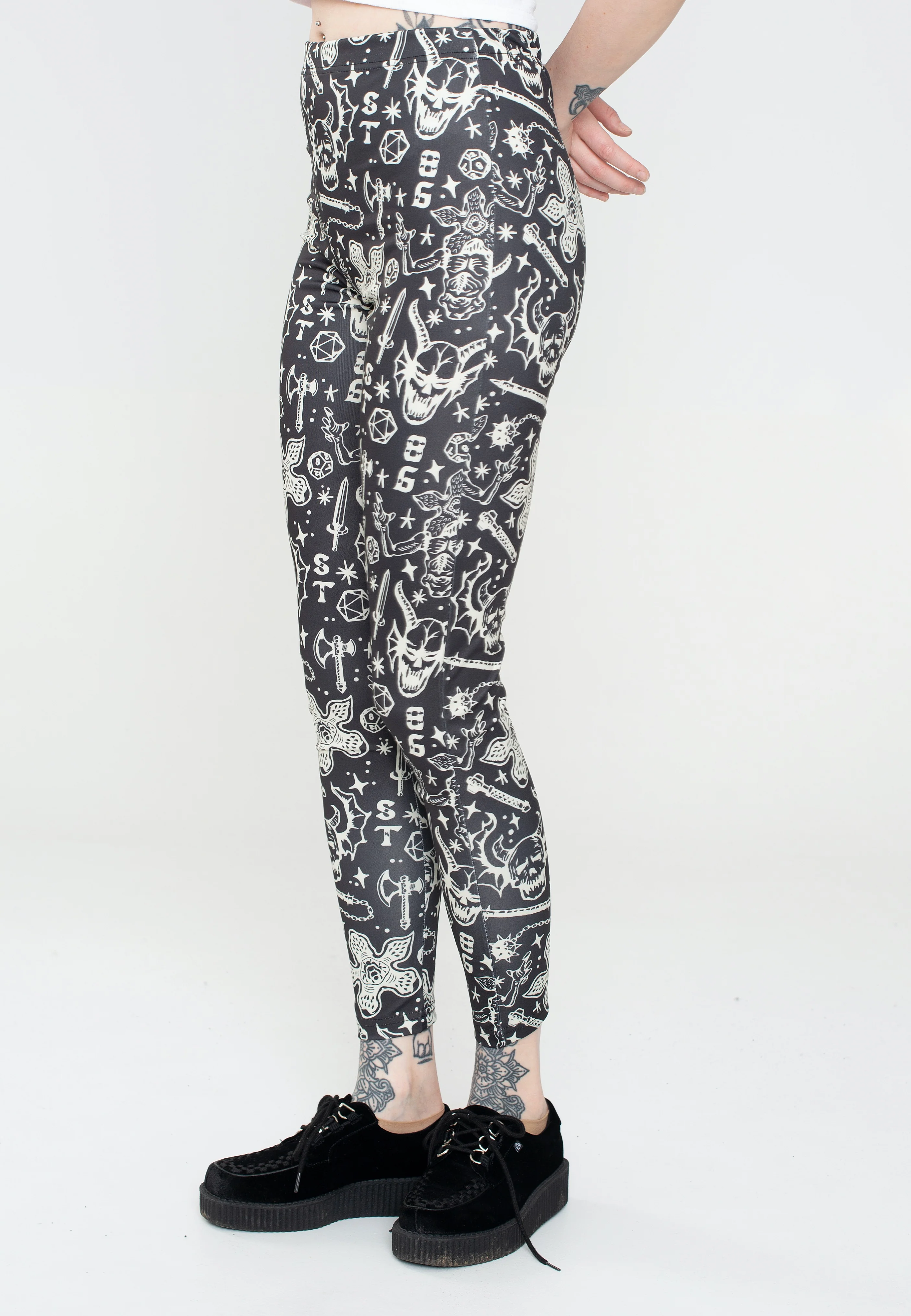Hellfire AOP Black - Leggings - Image 2