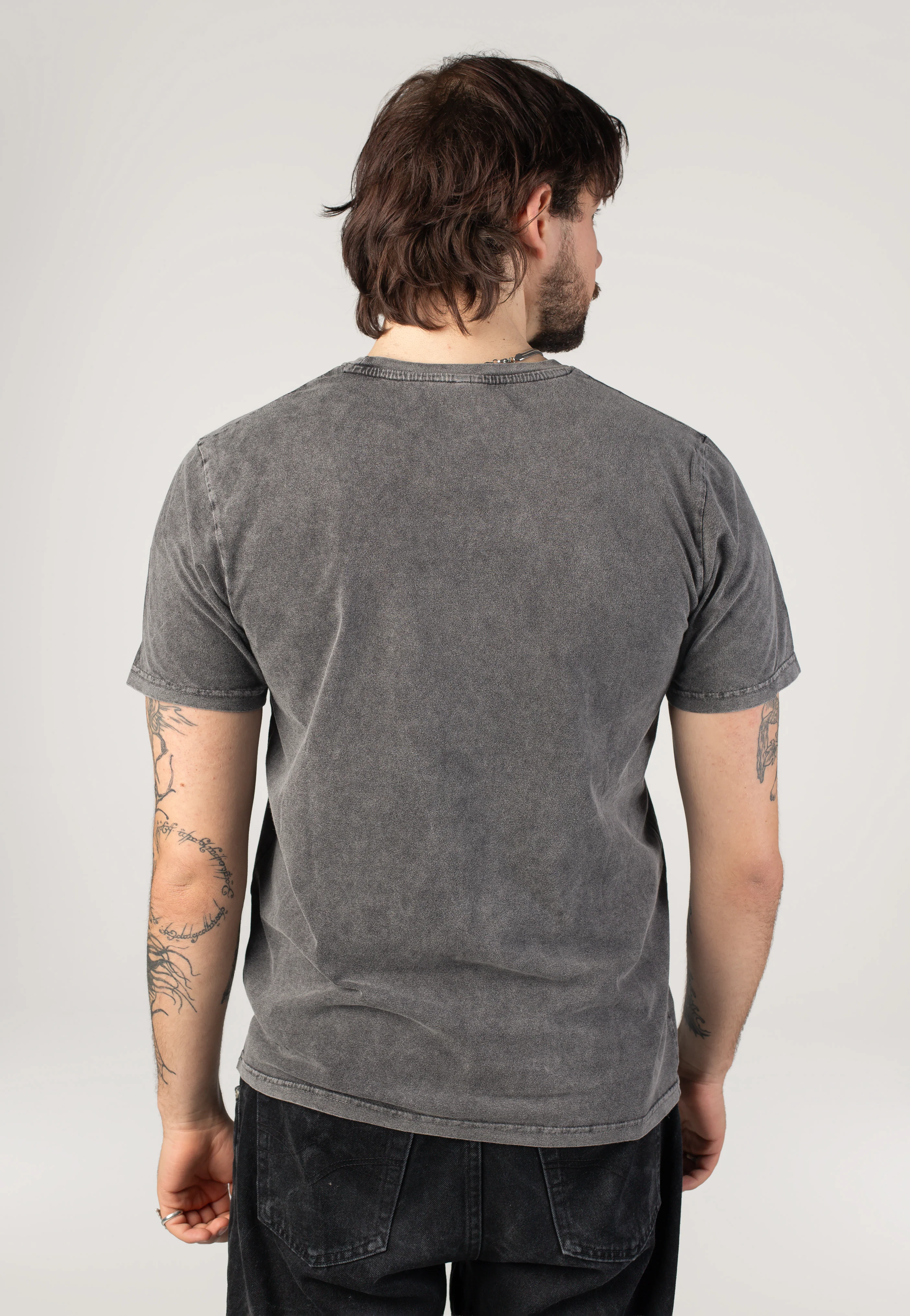Sun Logo Charcoal Stone Washed - T-Shirt - Image 4