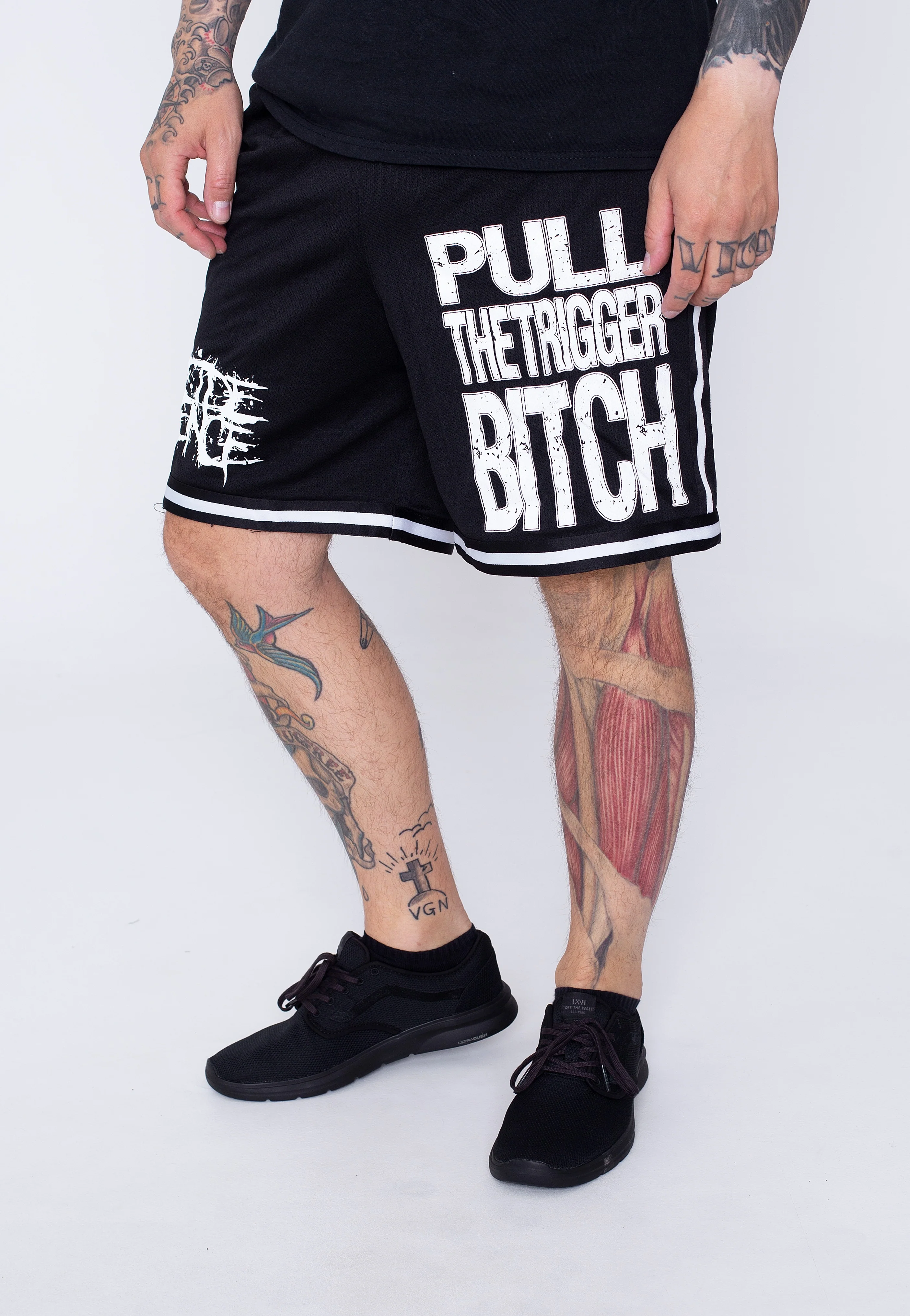 Pull The Trigger Striped  - Shorts - Image 2