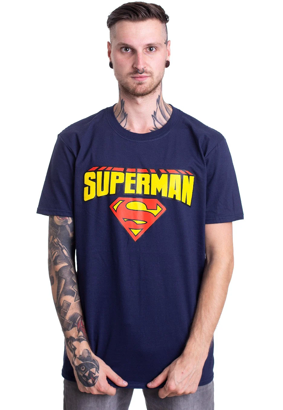 Blockletter Logo Blue - T-Shirt - Image 3