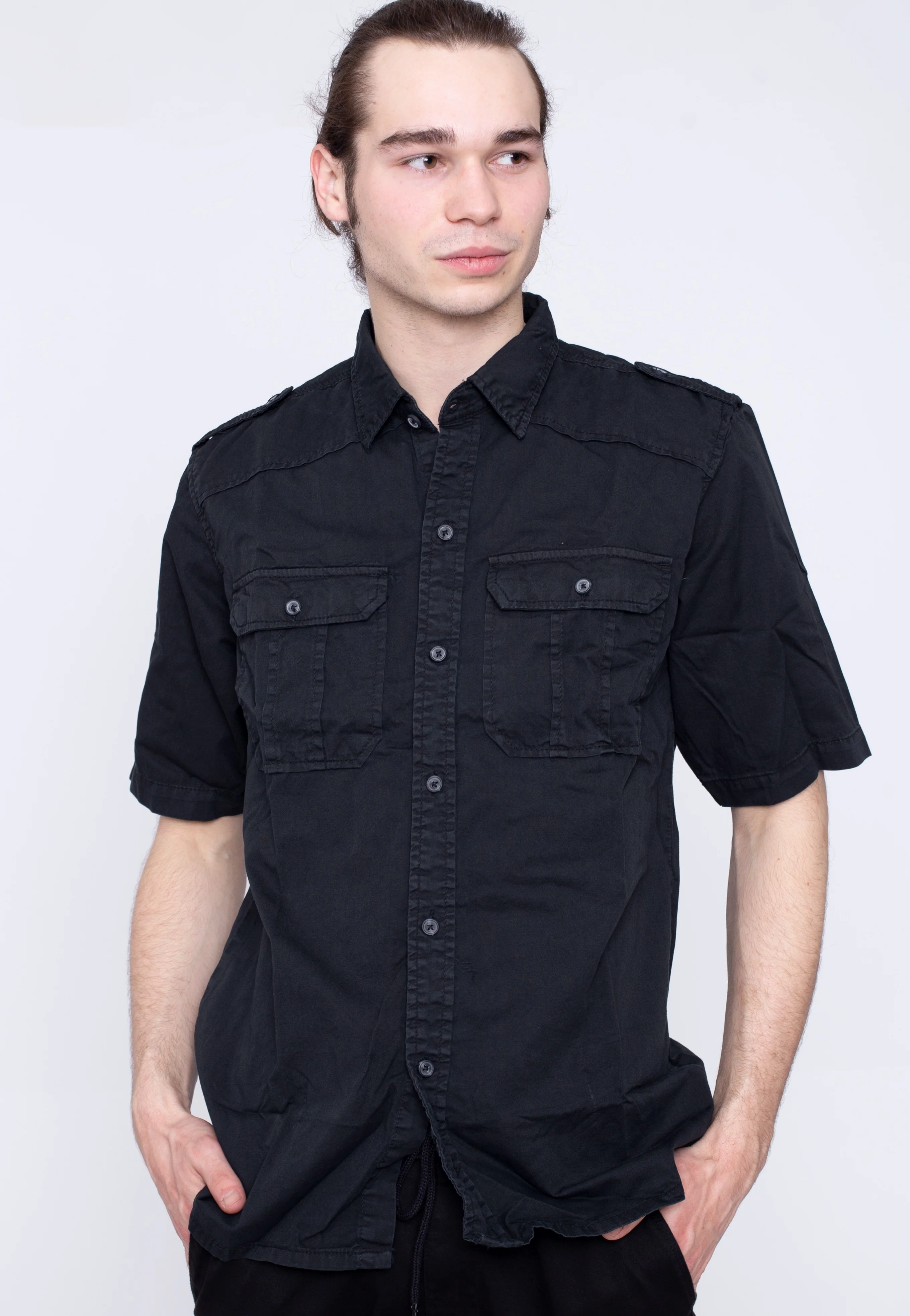 M65 Basic Short Arm Black - Shirt