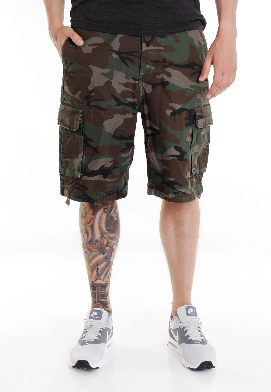 Vintage Washed Woodland - Shorts