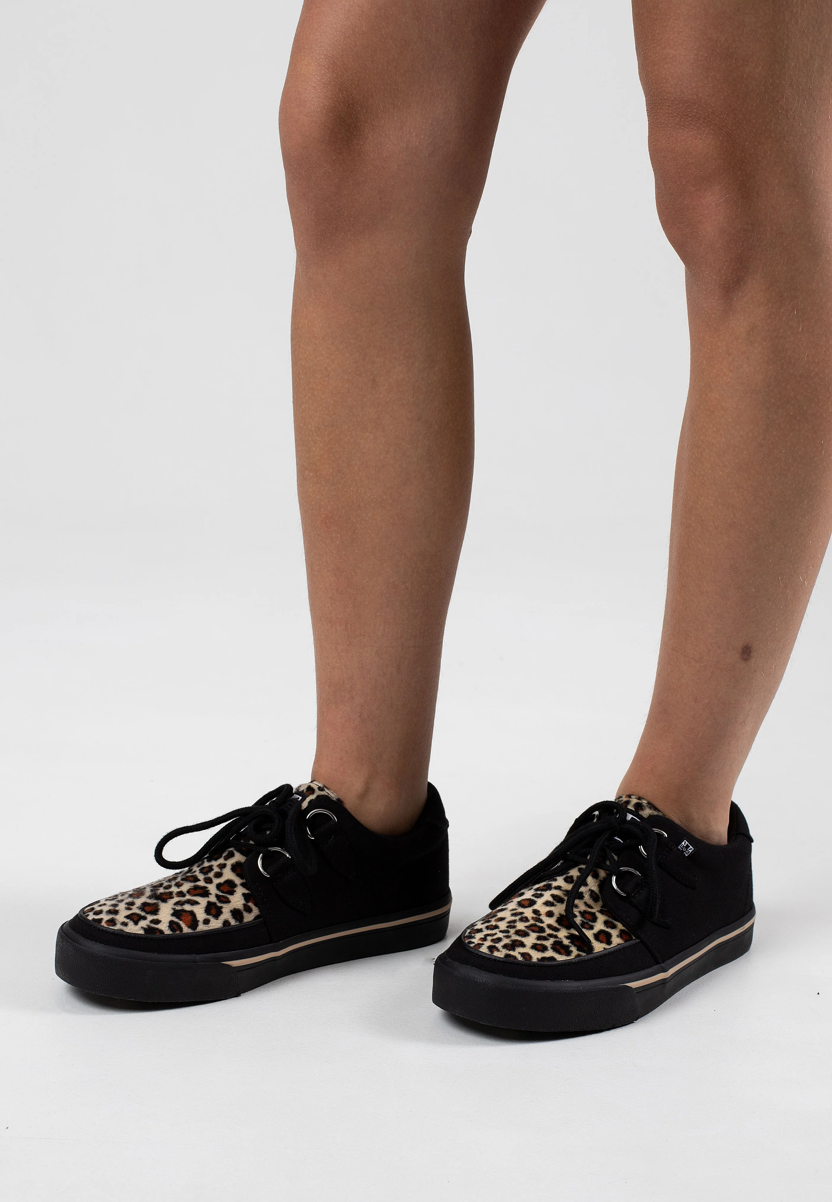 Creeper Black Leopard/Canvas Upper - Girl Shoes - Image 11