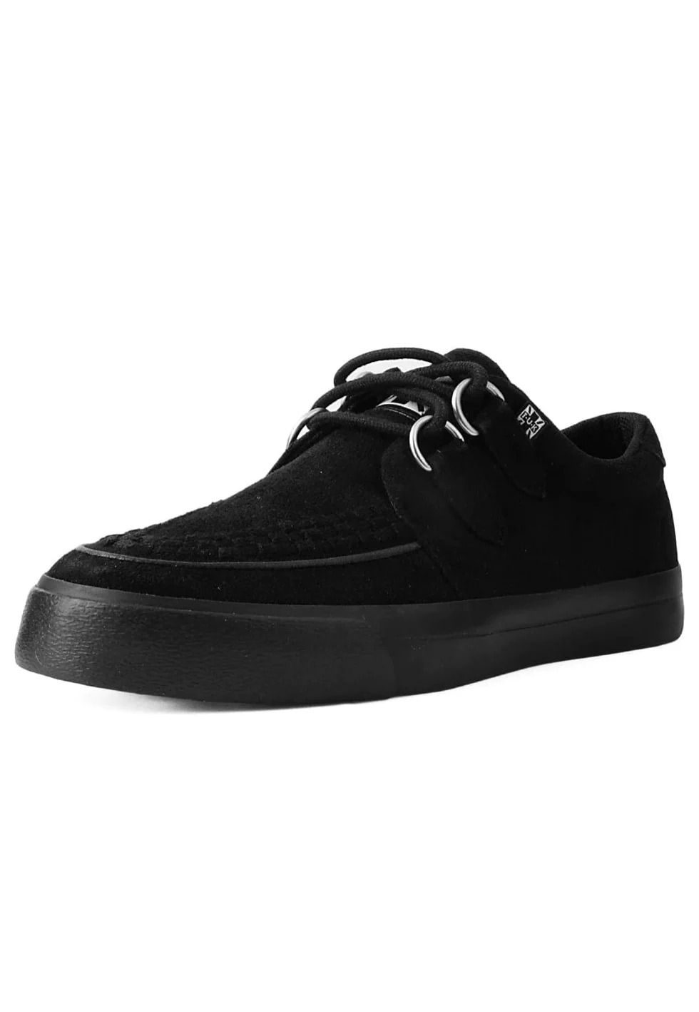 Creeper Sneaker Black Faux Suede - Shoes - Image 3