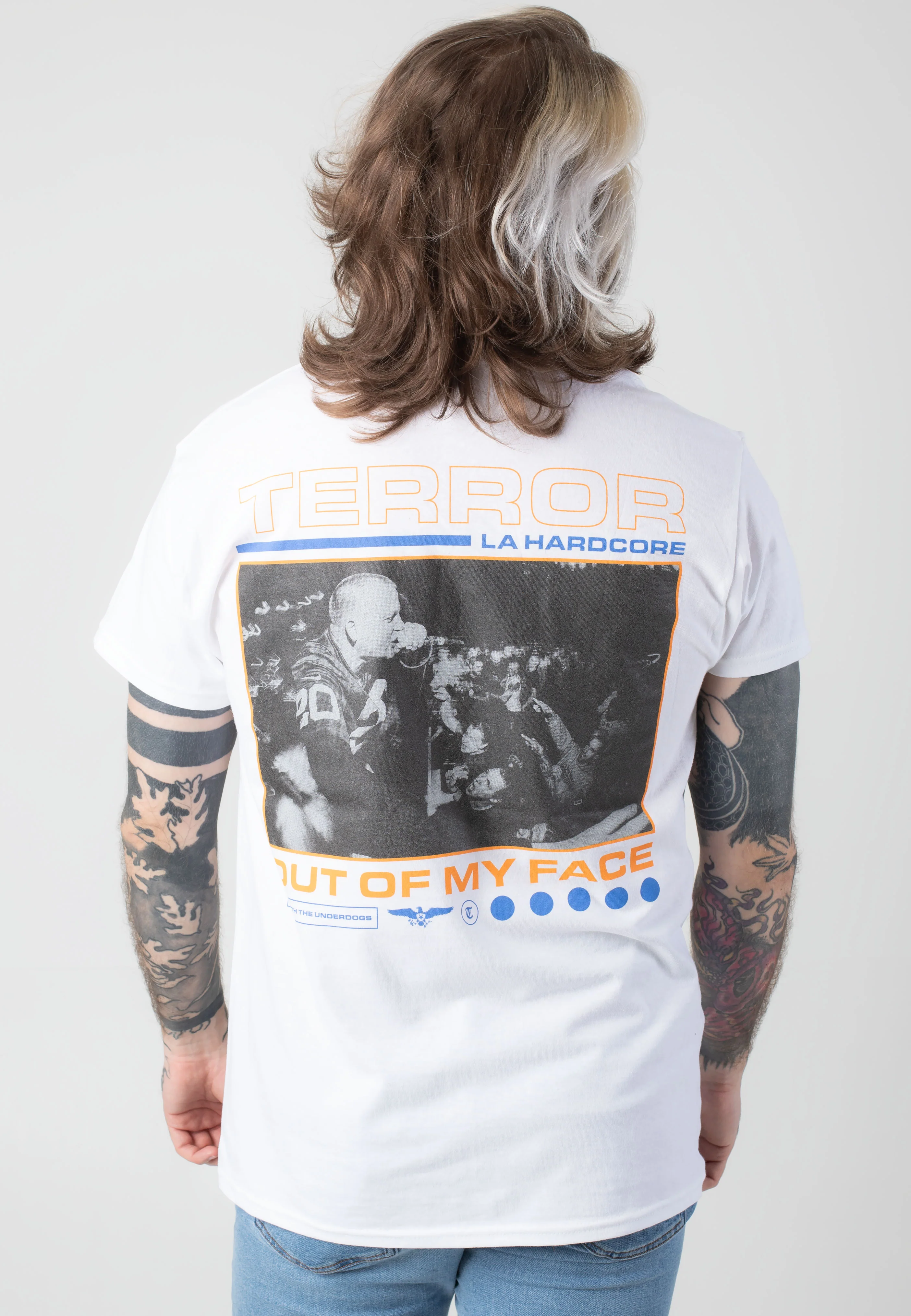 Out Of My Face White - T-Shirt - Image 4
