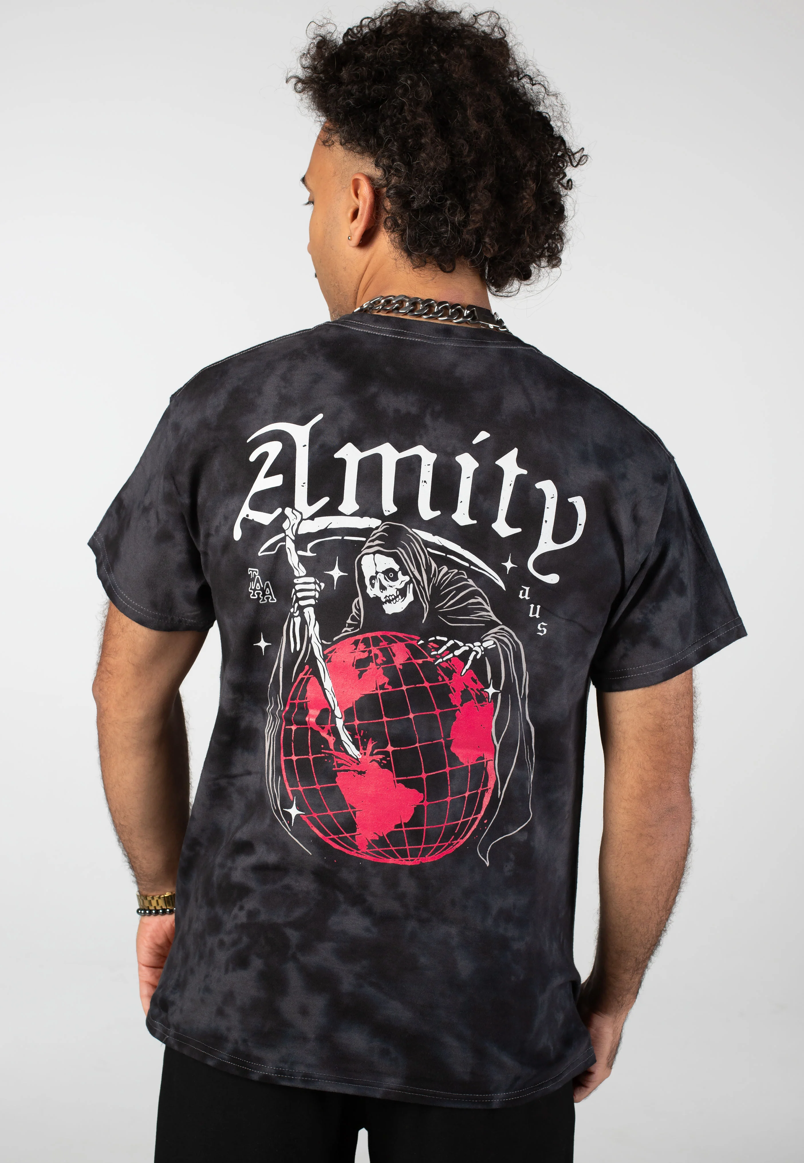 Reaper World Black/Grey Tie Dye - T-Shirt - Image 4