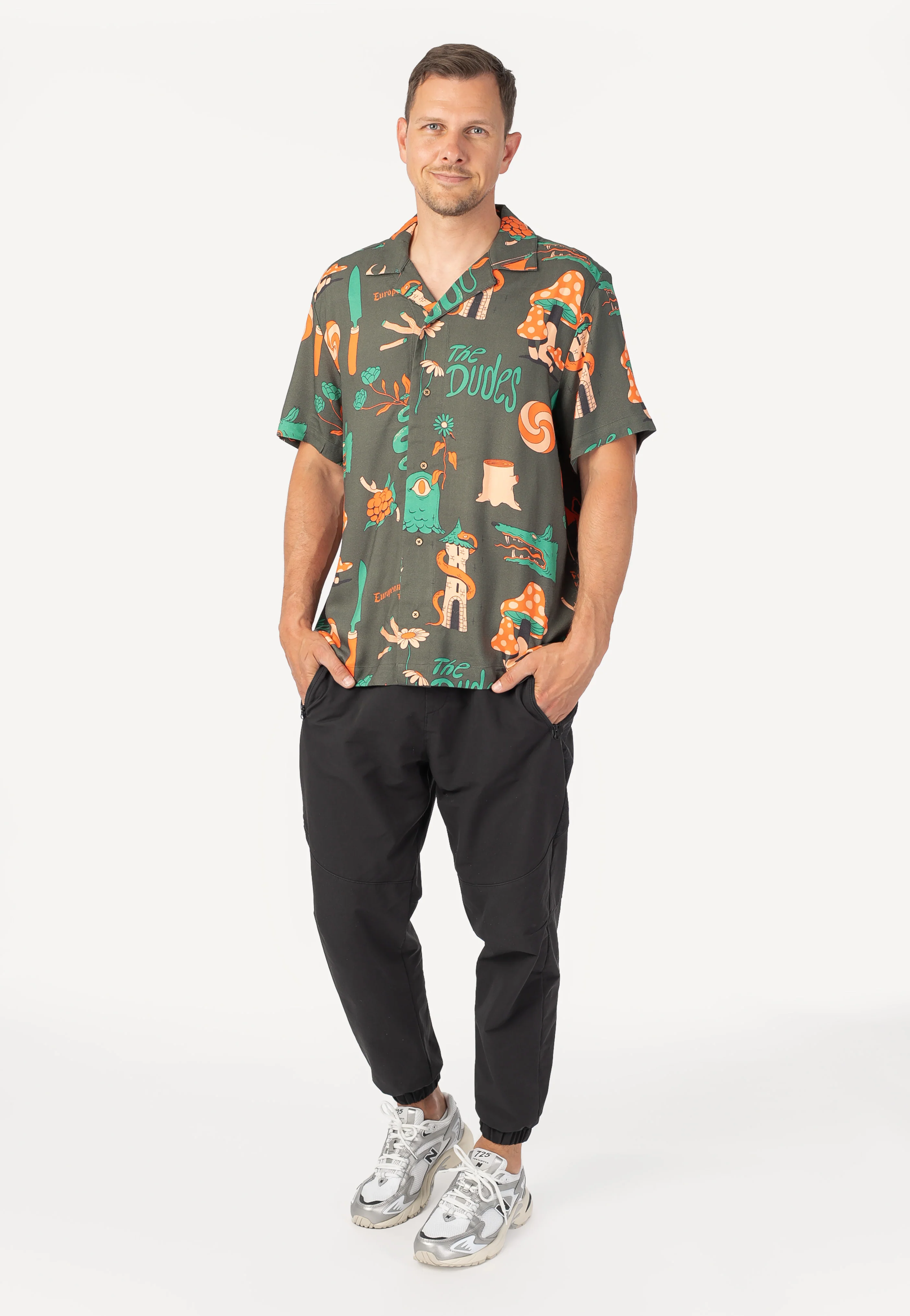 European Fantasy Brown Hawaiian - Shirt - Image 3
