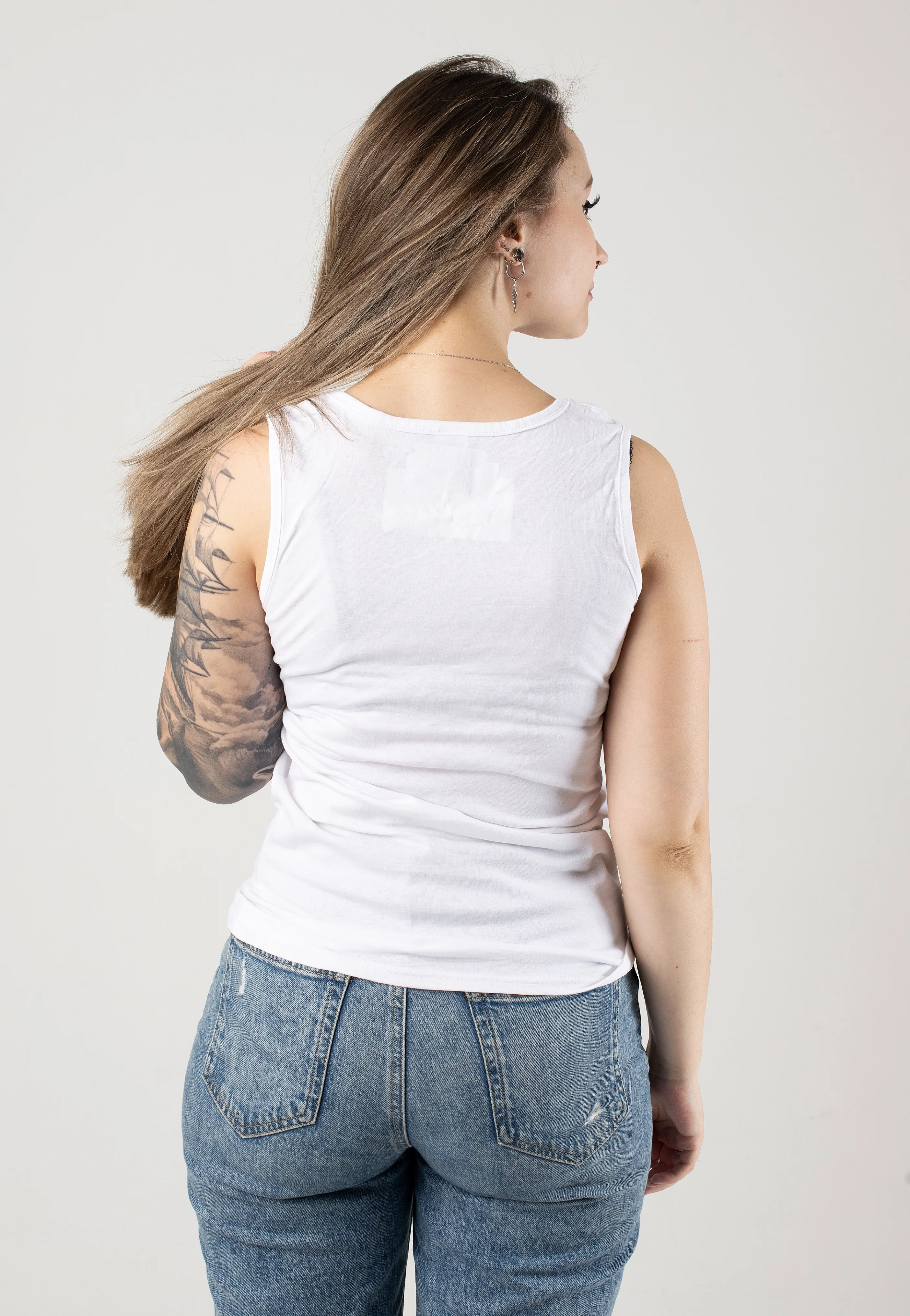 Grogu Cute Boxup White - Tank - Image 2