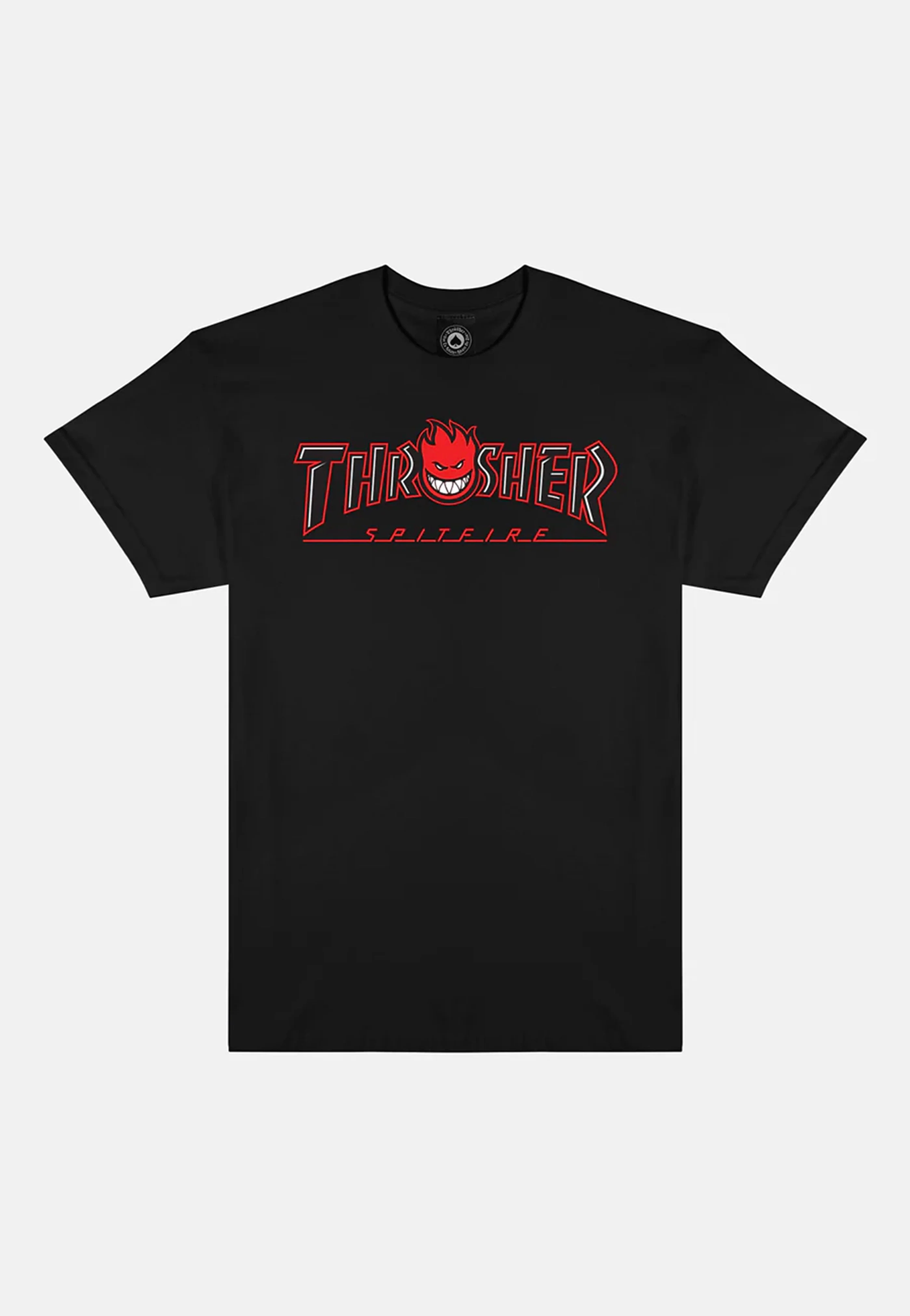 Thrasher x Spitfire - Big Head Outline Black - T-Shirt - Image 5