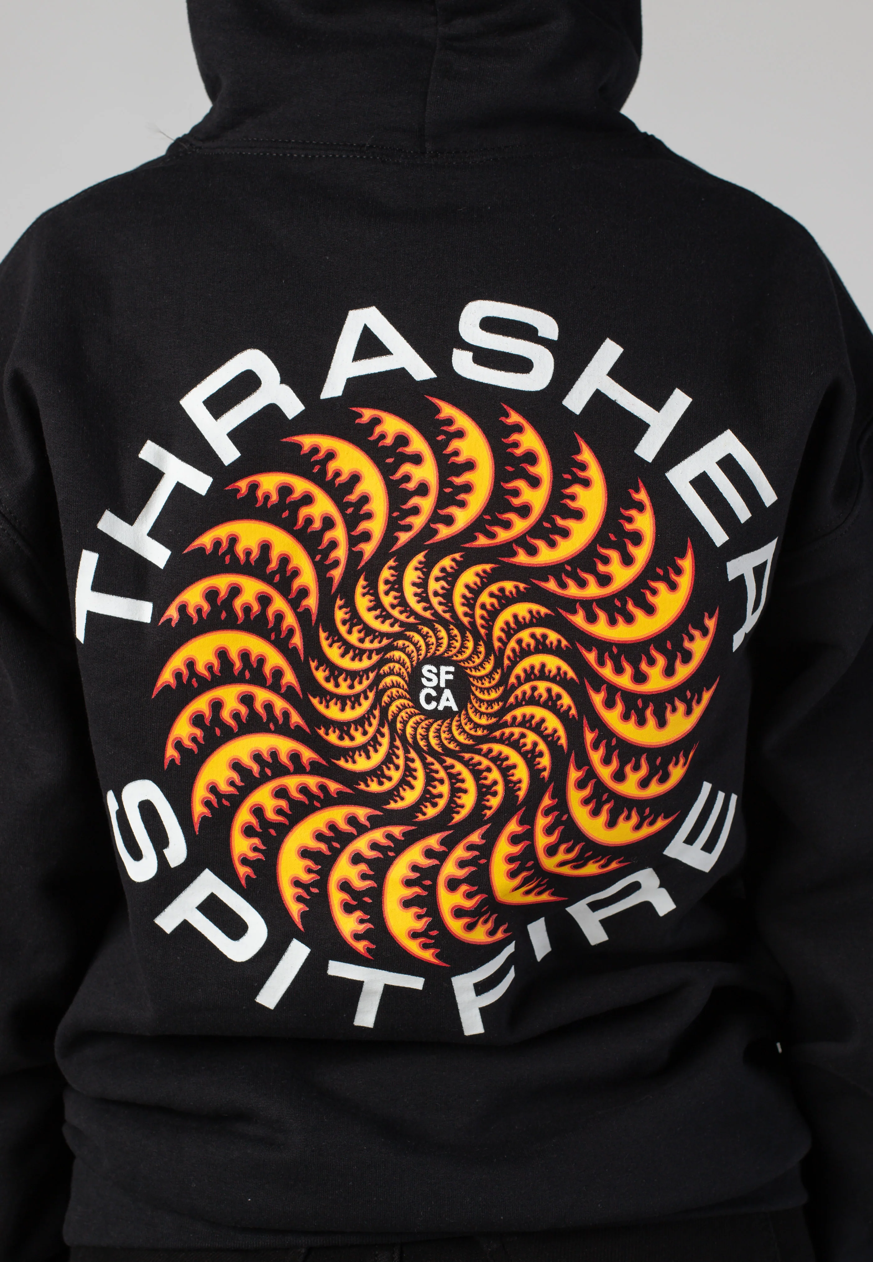 Thrasher x Spitfire - Classic Swirl Black - Hoodie - Image 3
