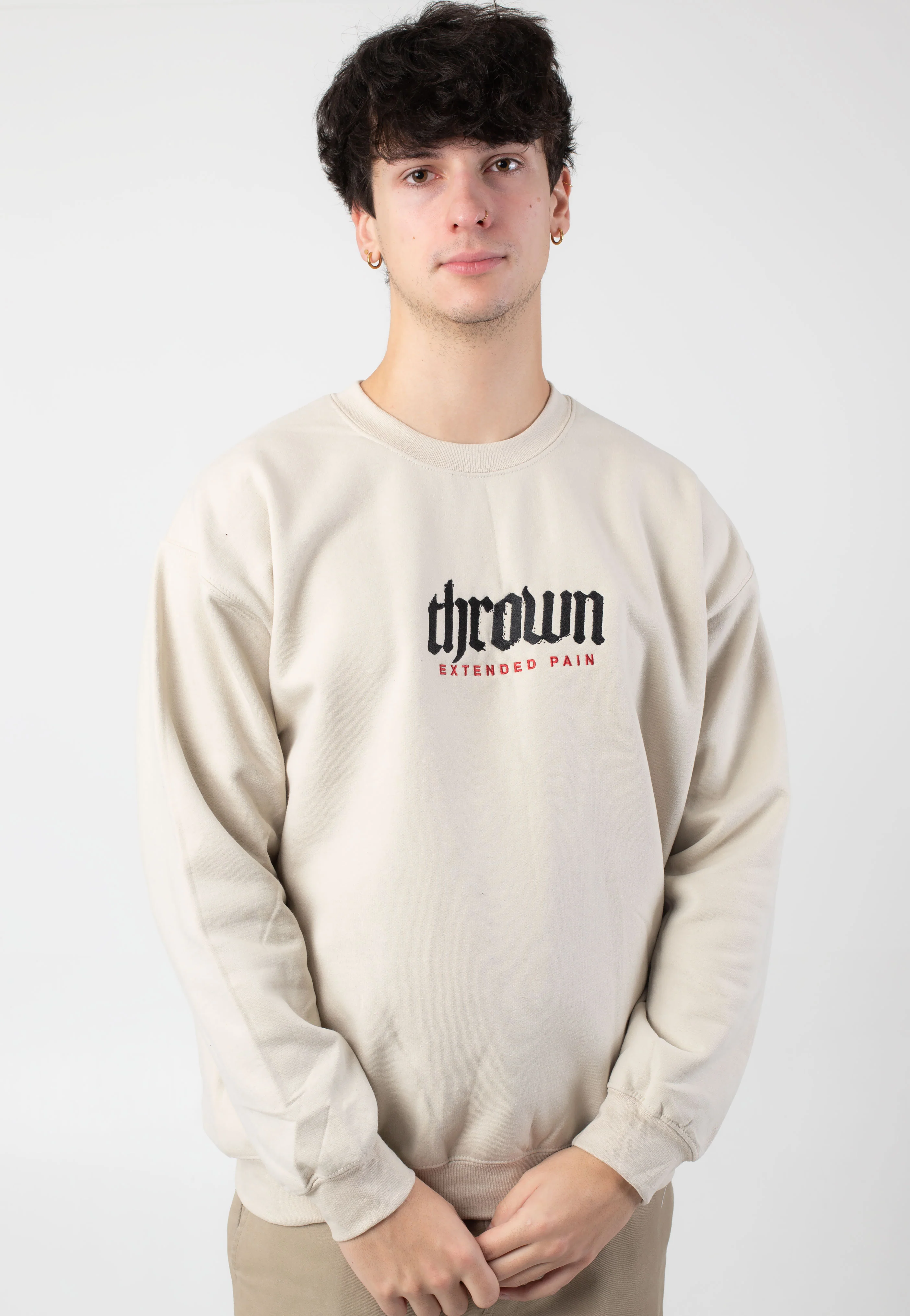 Embroidered Extended Pain Sand - Sweater - Image 3