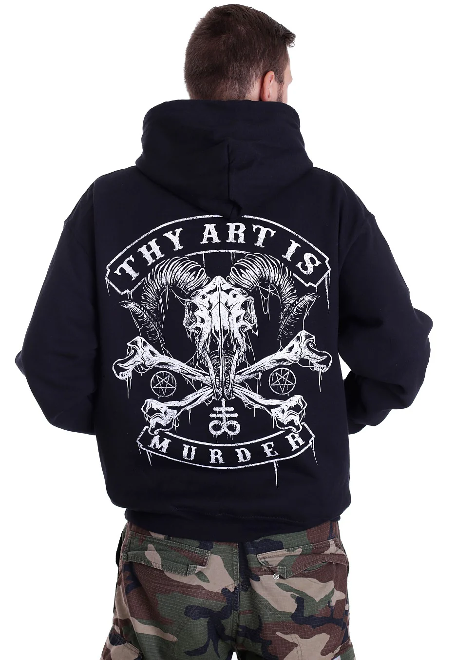 Baphomet Skull - Hoodie - Image 2