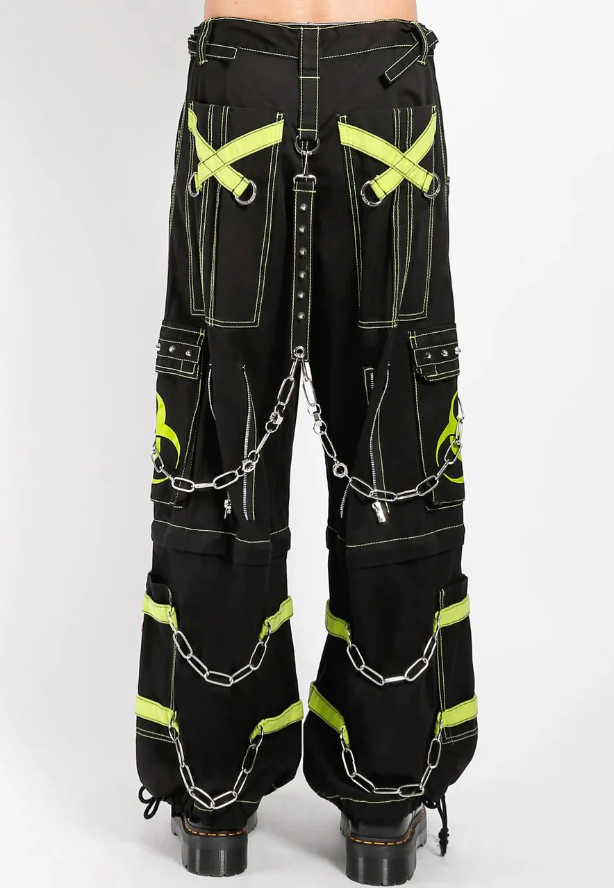 Biohazard Zip Off Black/Lime - Pants - Image 4