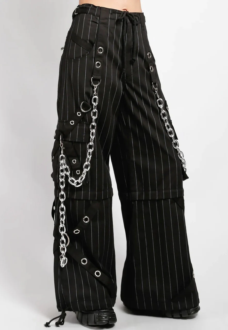 Power Chain Black/White Stripe - Pants - Image 7