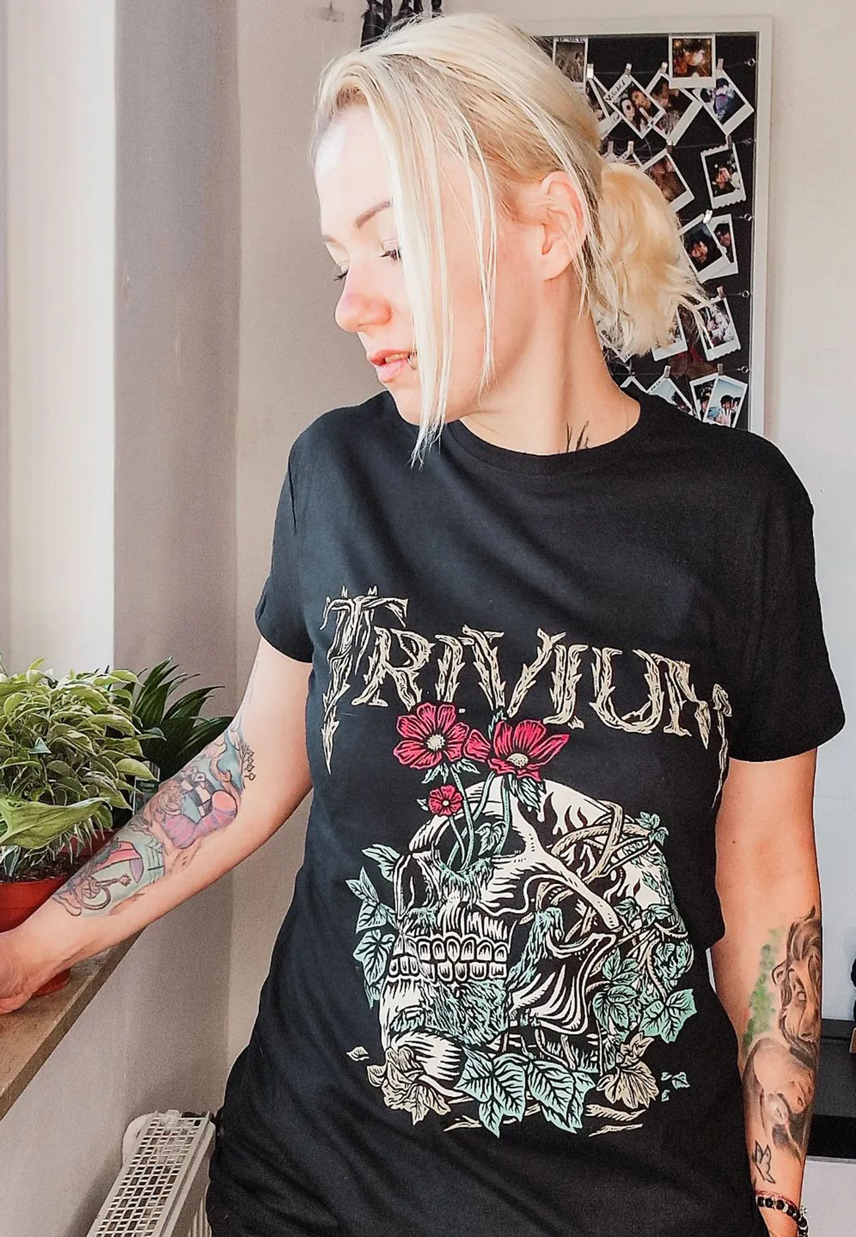 Skelly Flower - T-Shirt - Image 5