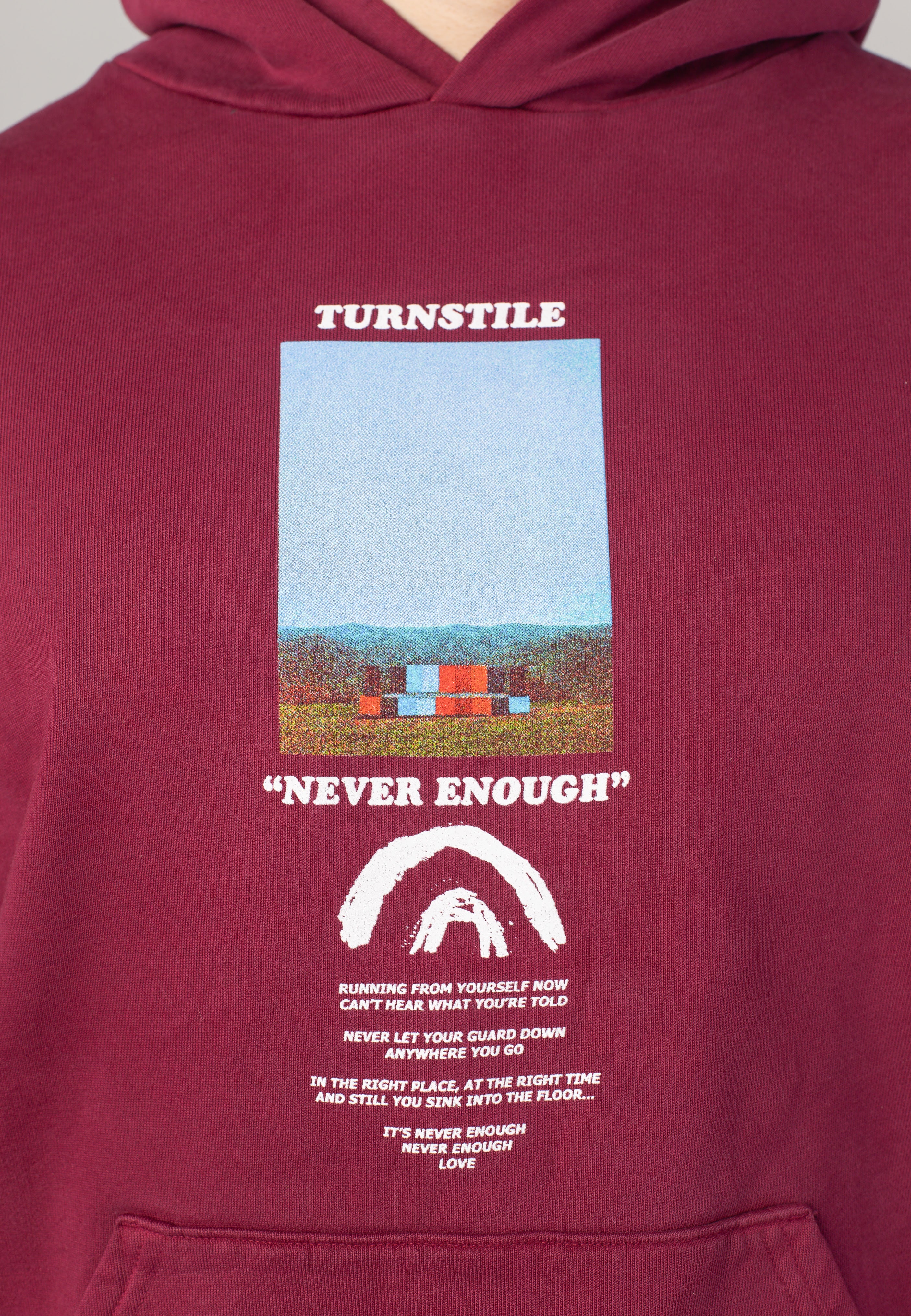Never Enough Maroon - Hoodie - Image 5