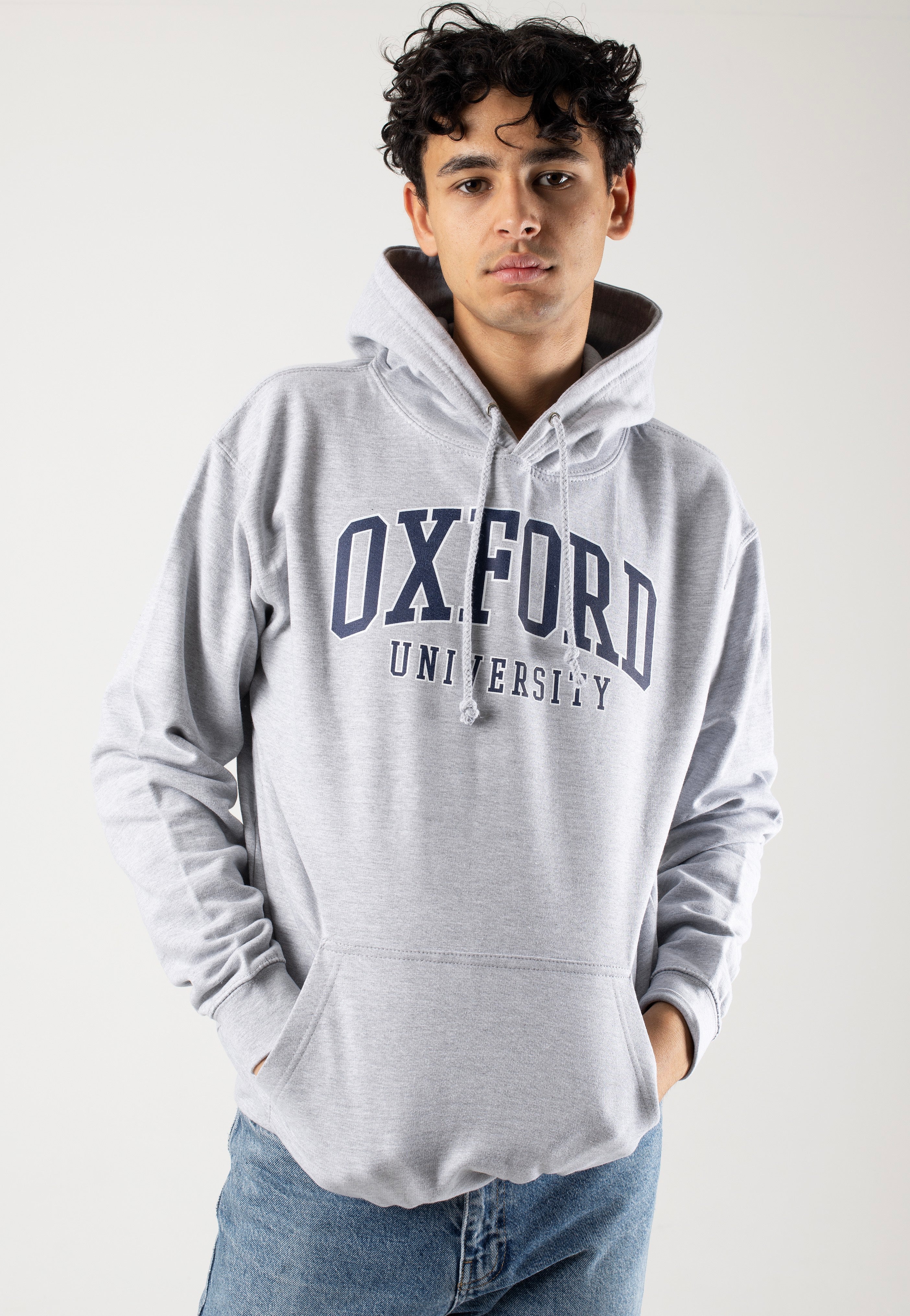 University Of Oxford Heather Grey - Hoodie - Image 3