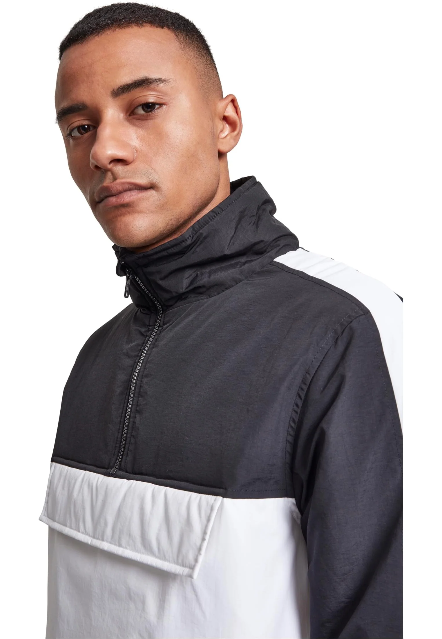 2-Tone Padded Pull Over White/Black - Jacket - Image 7