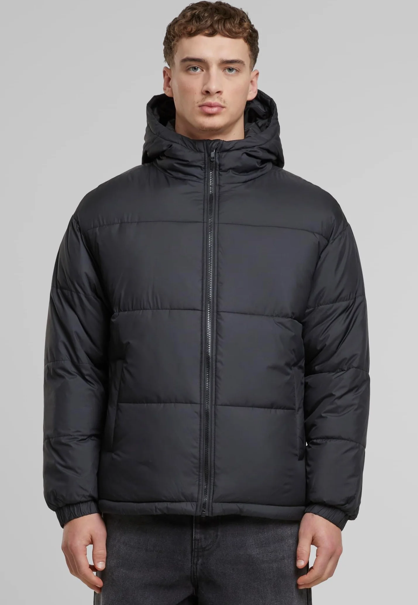 Basic Puffer With Hood Black - Jacket - Image 15