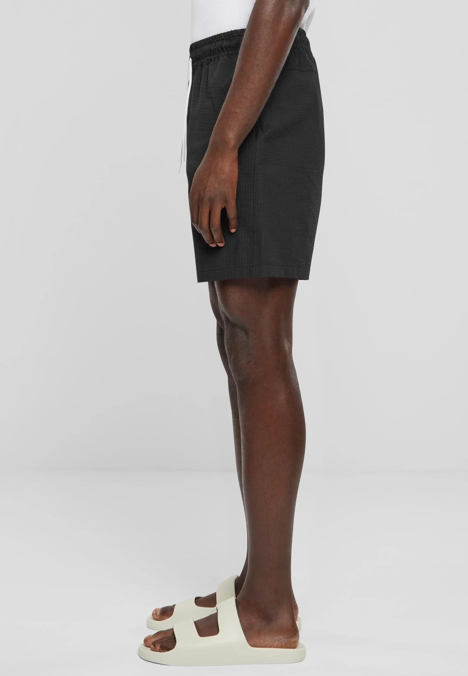Basic Seersucker Black - Shorts - Image 3