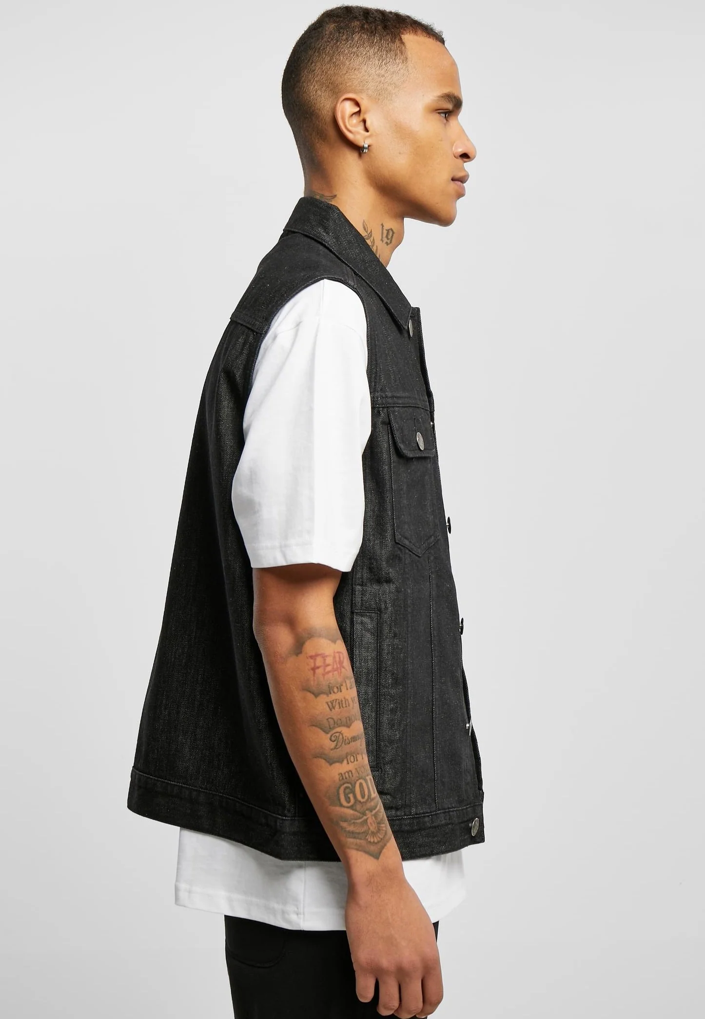 Denim Black Washed - Jeans Vest - Image 3