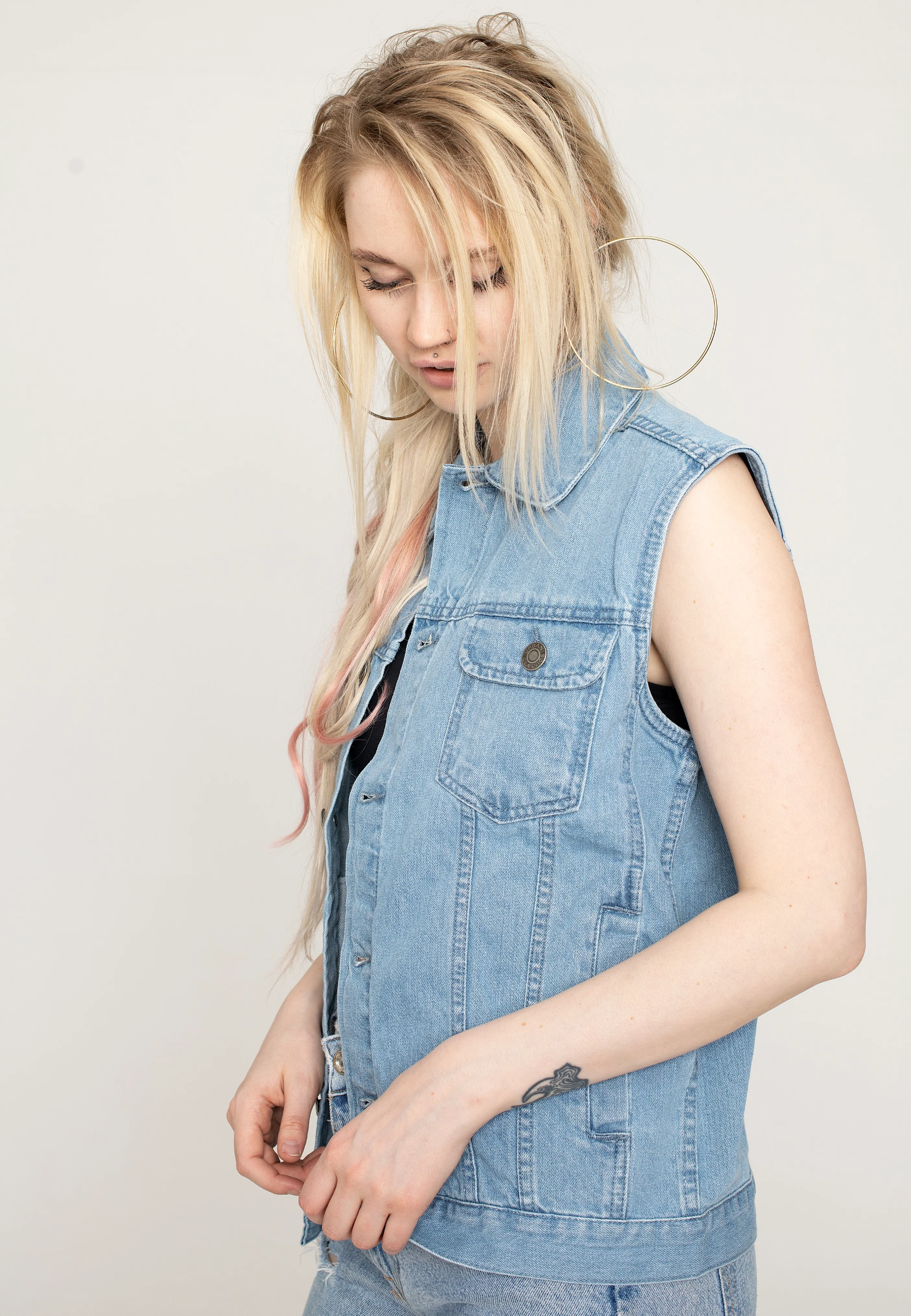 Denim Lighter Washed - Jeans Vest - Image 12