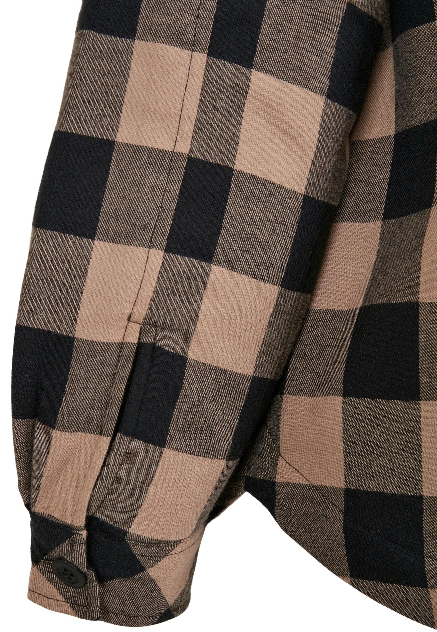 Flanell Padded Black/Soft Taupe - Shirt - Image 11