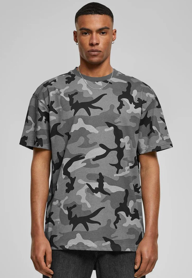 Heavy Oversized Dark Camo - T-Shirt - Image 8
