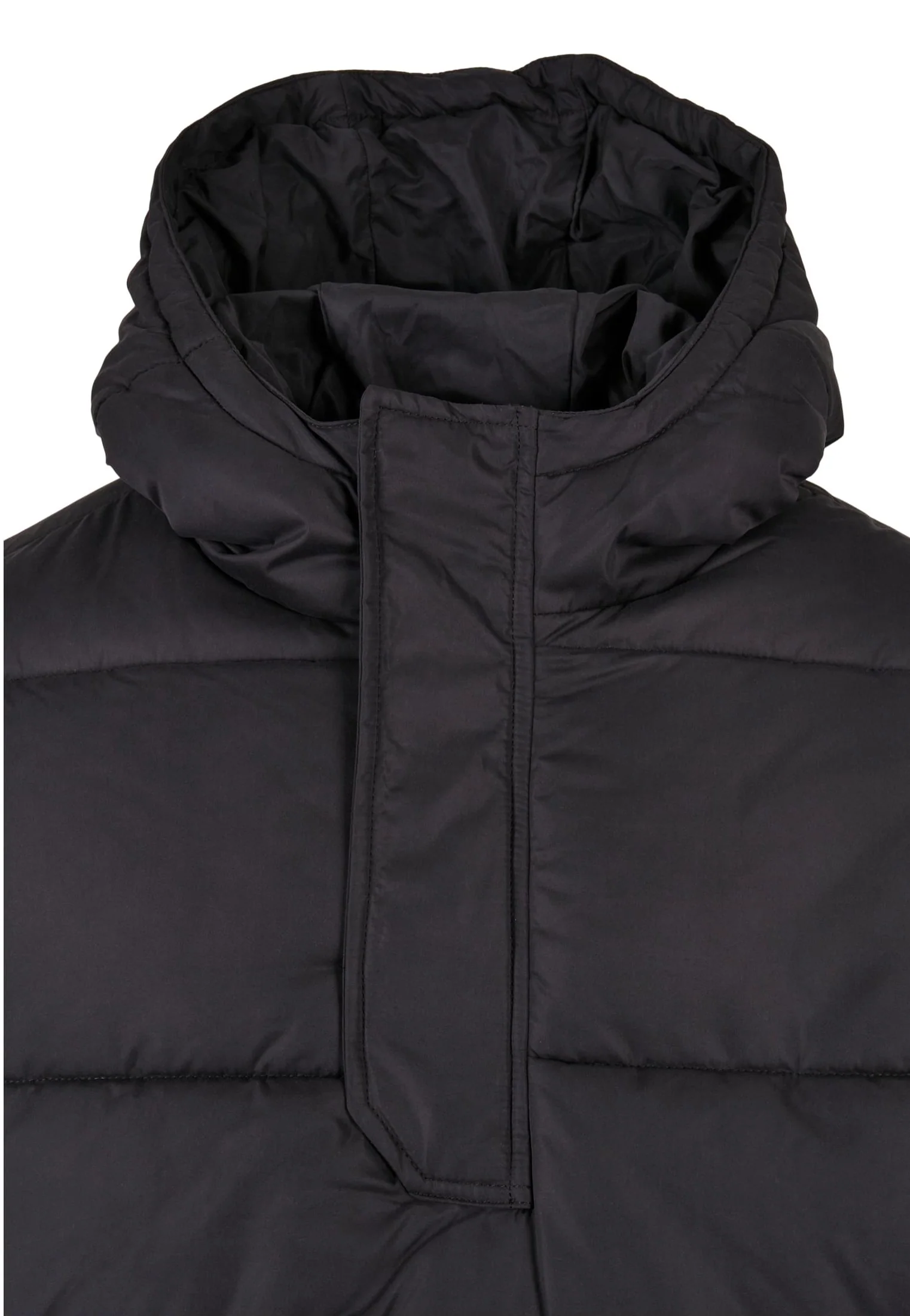 Hooded Cropped Pull Over Down Black - Jacket - Image 10
