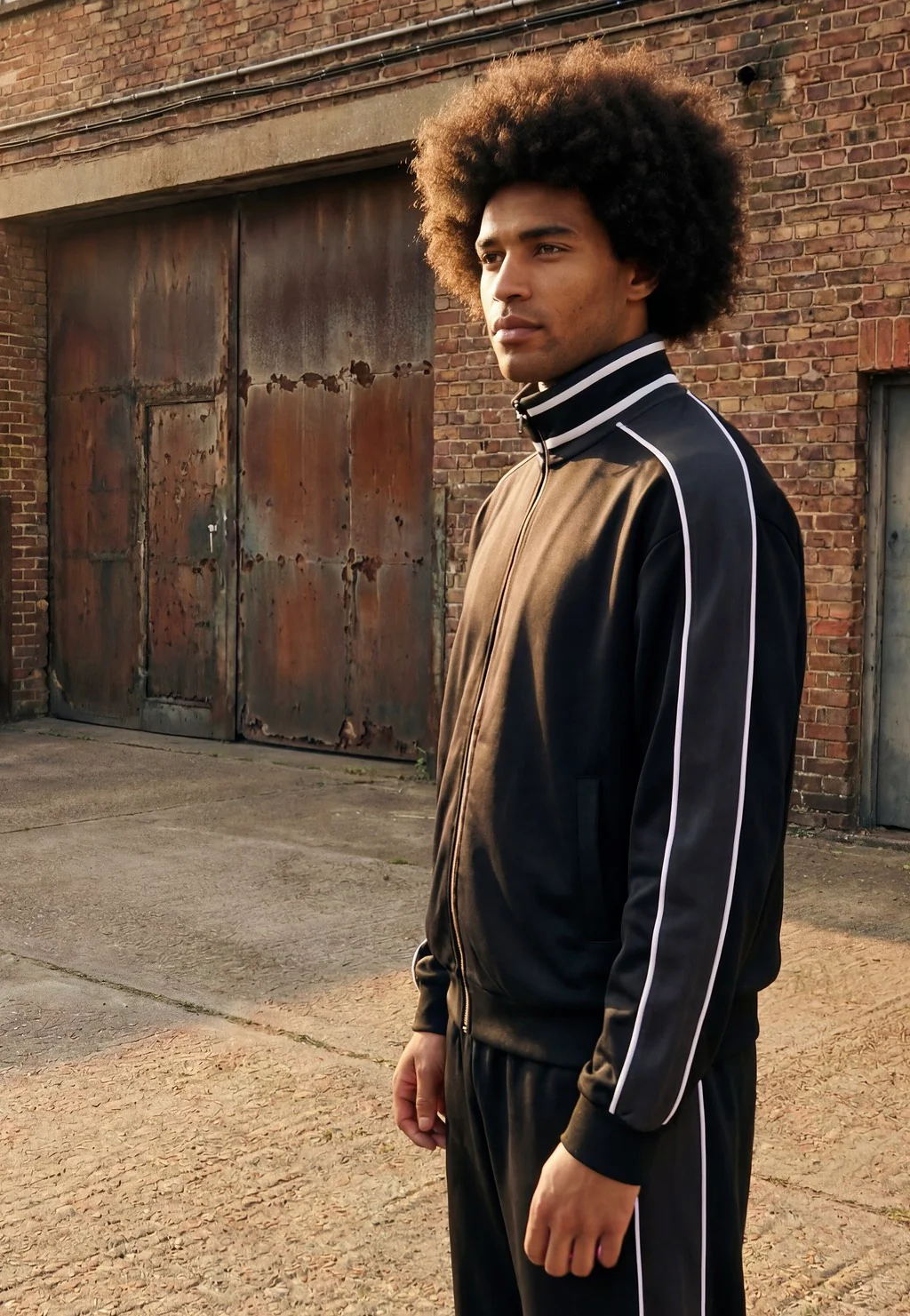 Interlock College Black - Track Jacket - Image 3